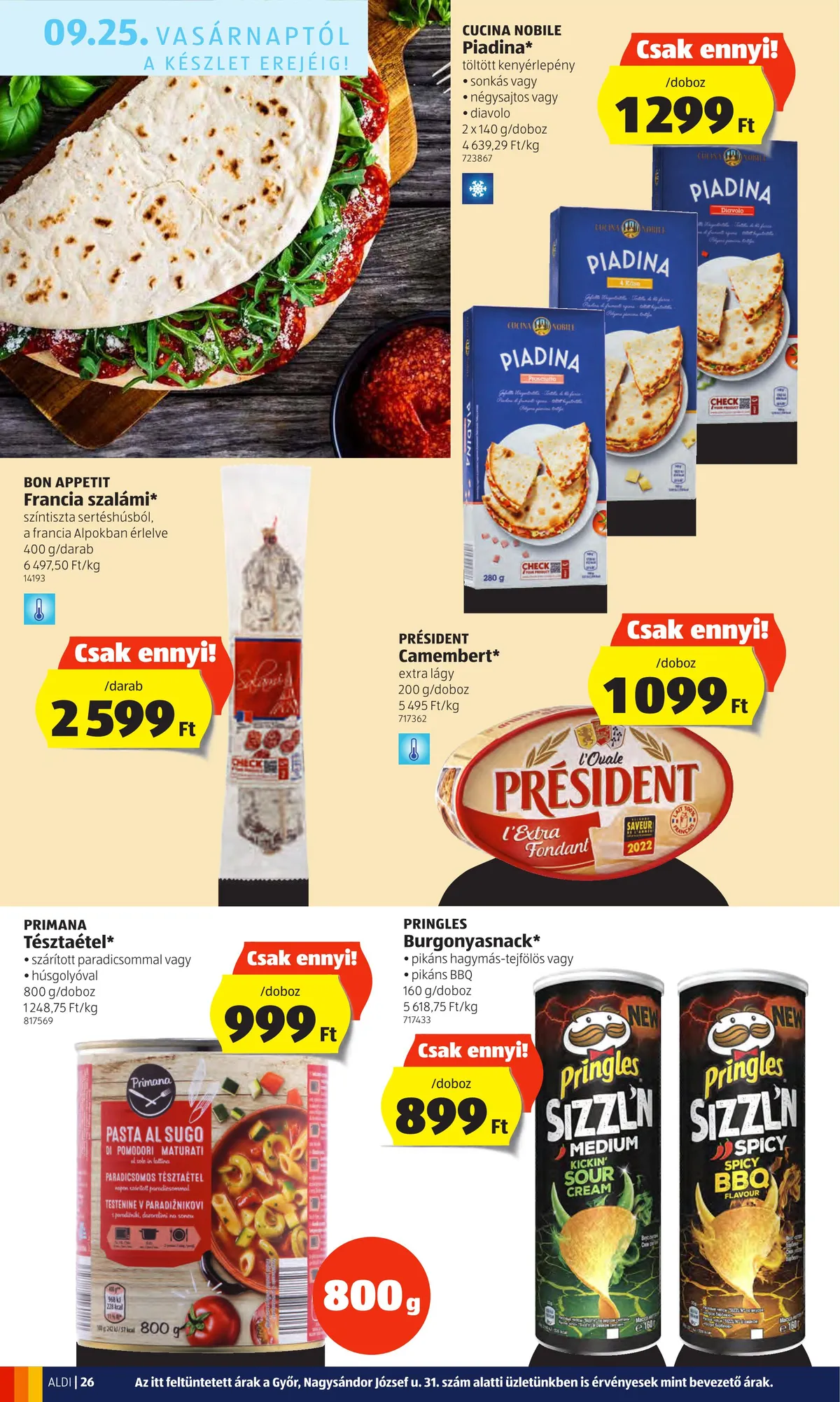 Aldi akciós újság 09.22–09.28 – 26. oldal