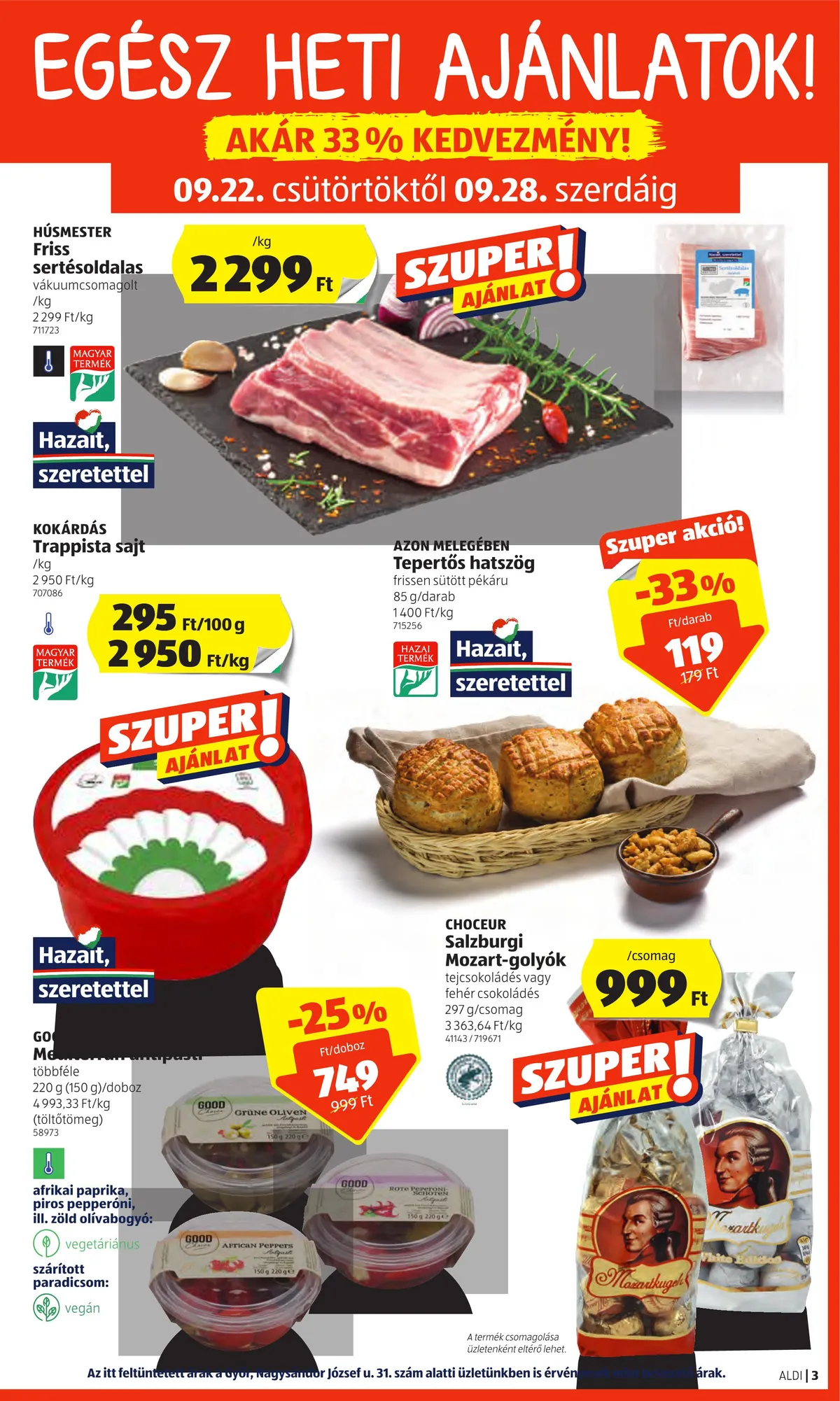 Aldi akciós újság 09.22–09.28 – 3. oldal
