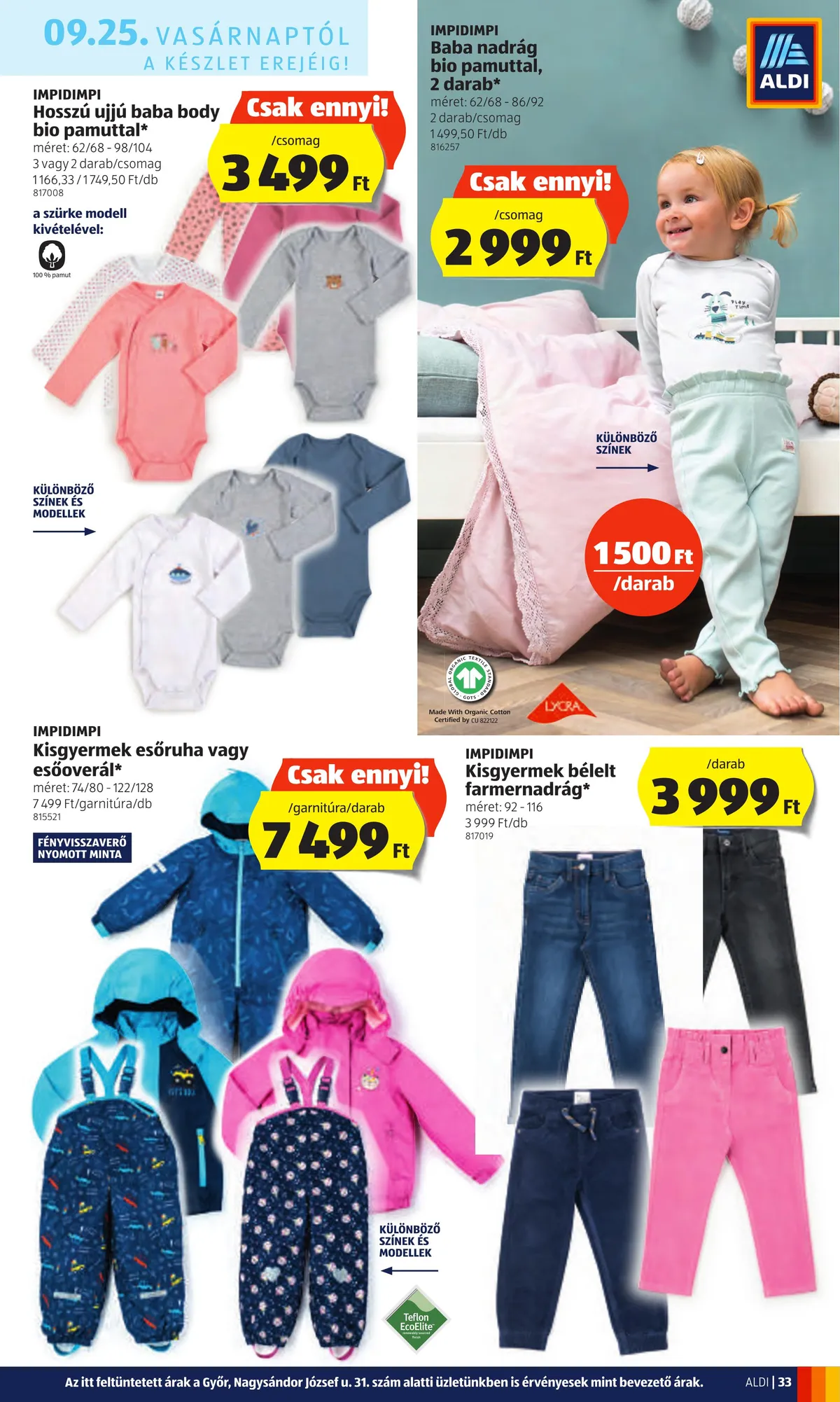 Aldi akciós újság 09.22–09.28 – 33. oldal