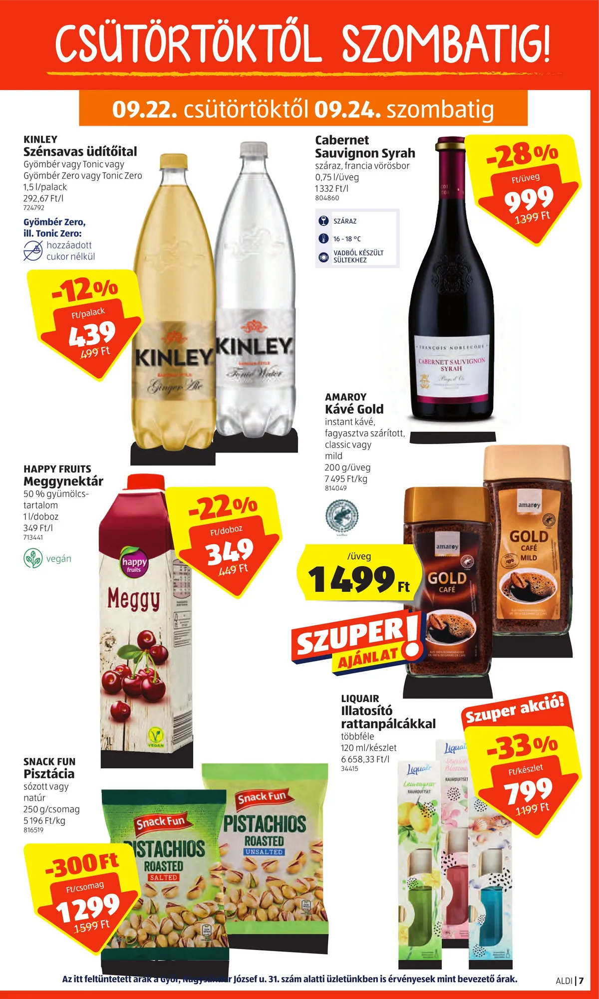 Aldi akciós újság 09.22–09.28 – 7. oldal