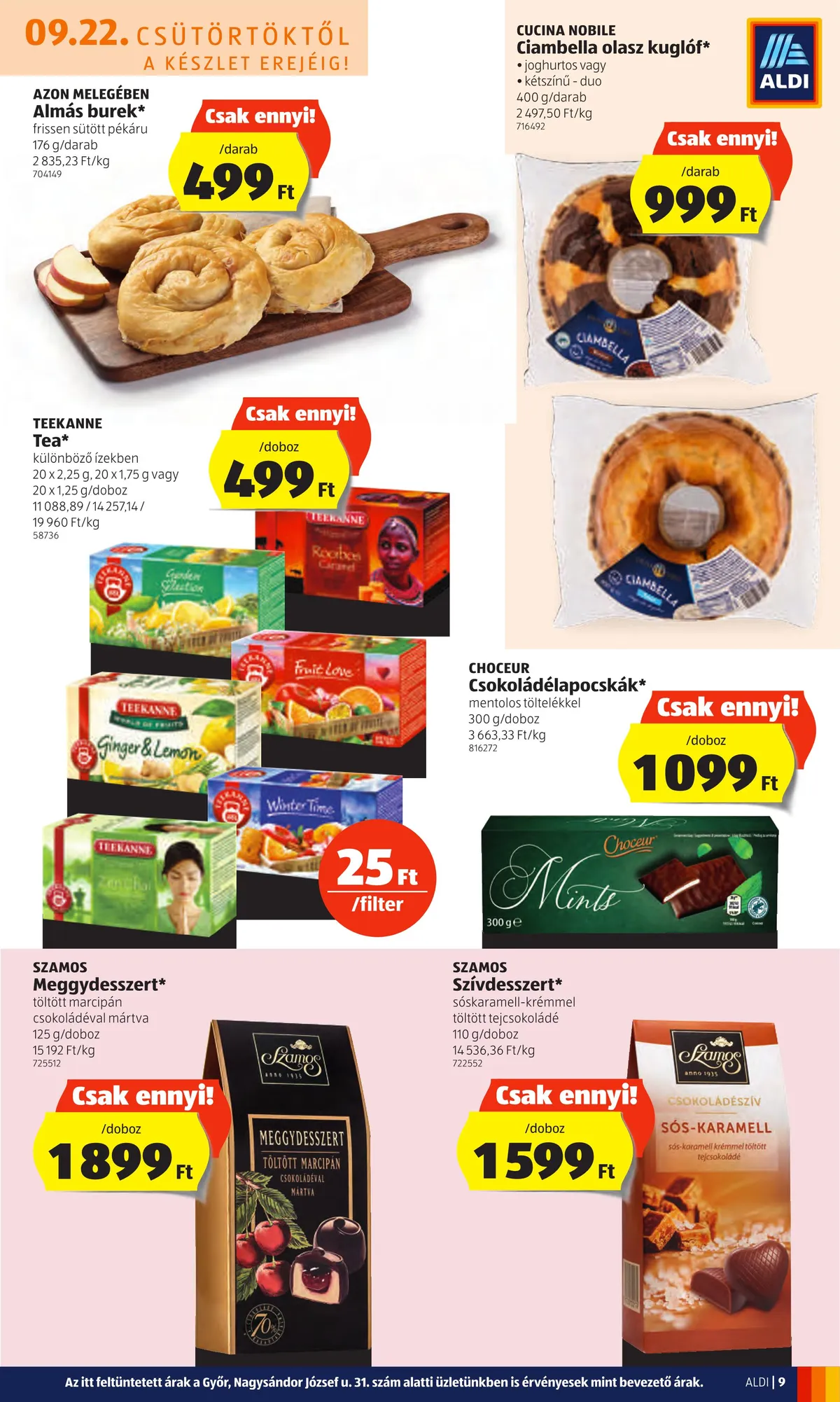 Aldi akciós újság 09.22–09.28 – 9. oldal