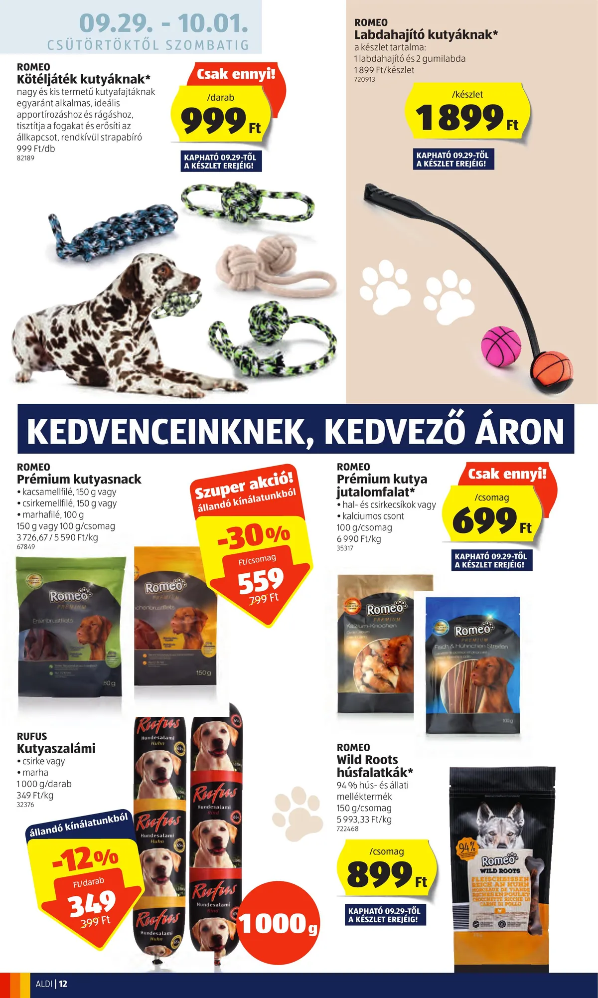 Aldi akciós újság 09.29–10.05 – 12. oldal