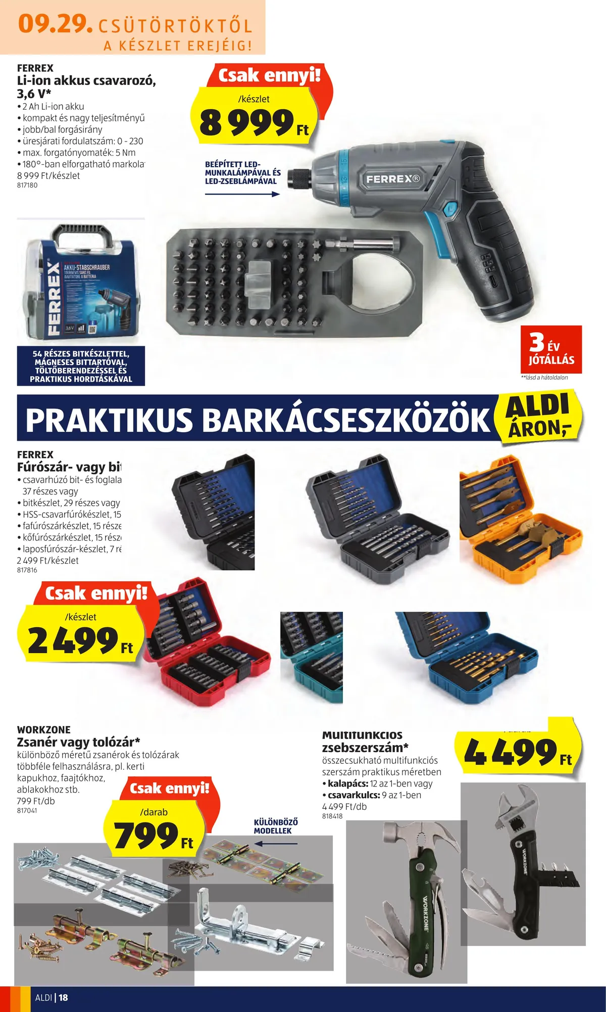 Aldi akciós újság 09.29–10.05 – 18. oldal