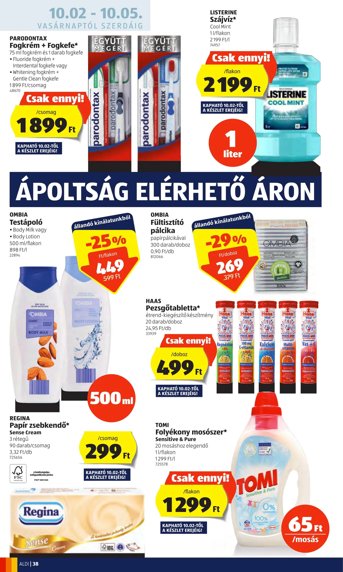 Aldi akciós újság 09.29–10.05 – 38. oldal