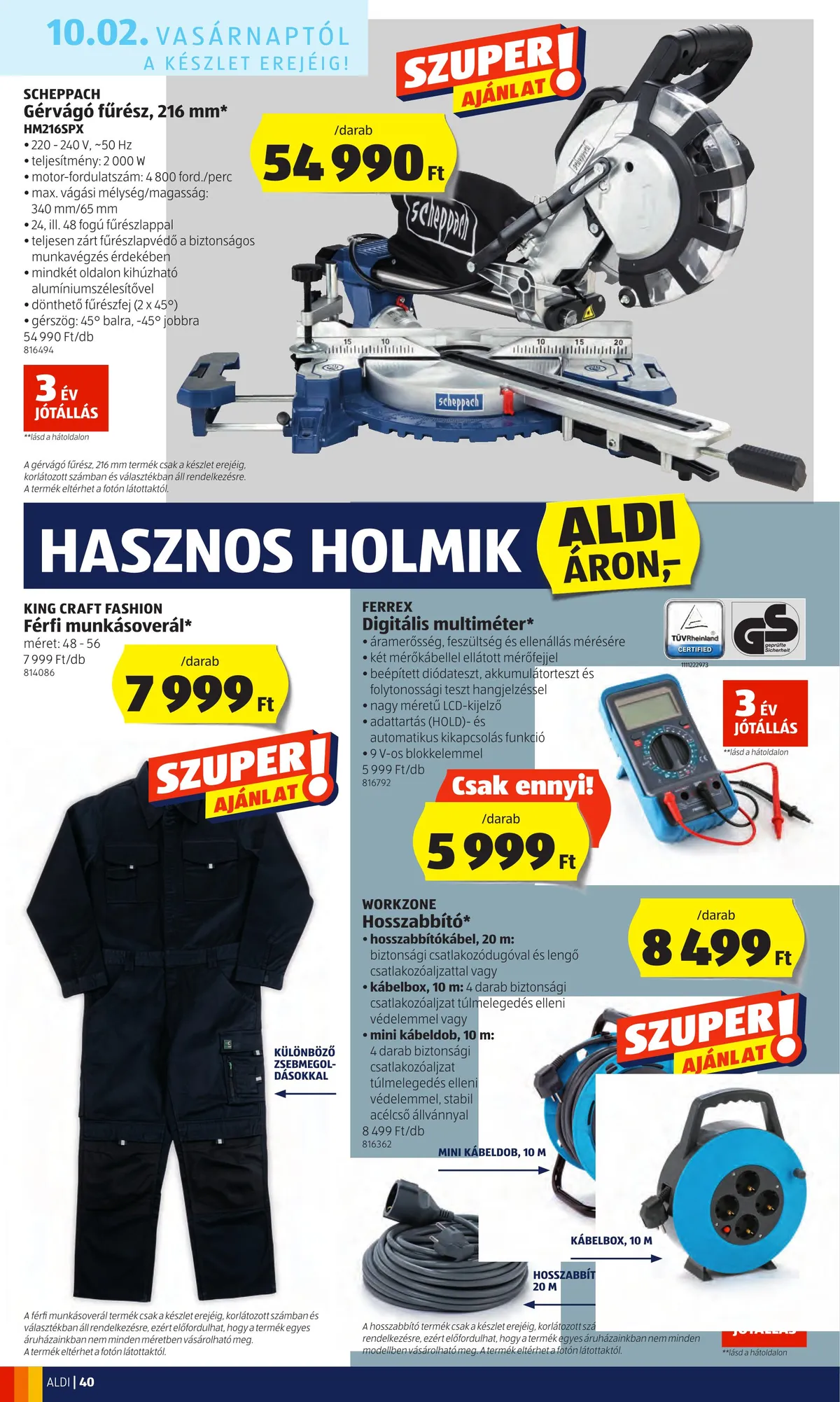 Aldi akciós újság 09.29–10.05 – 40. oldal