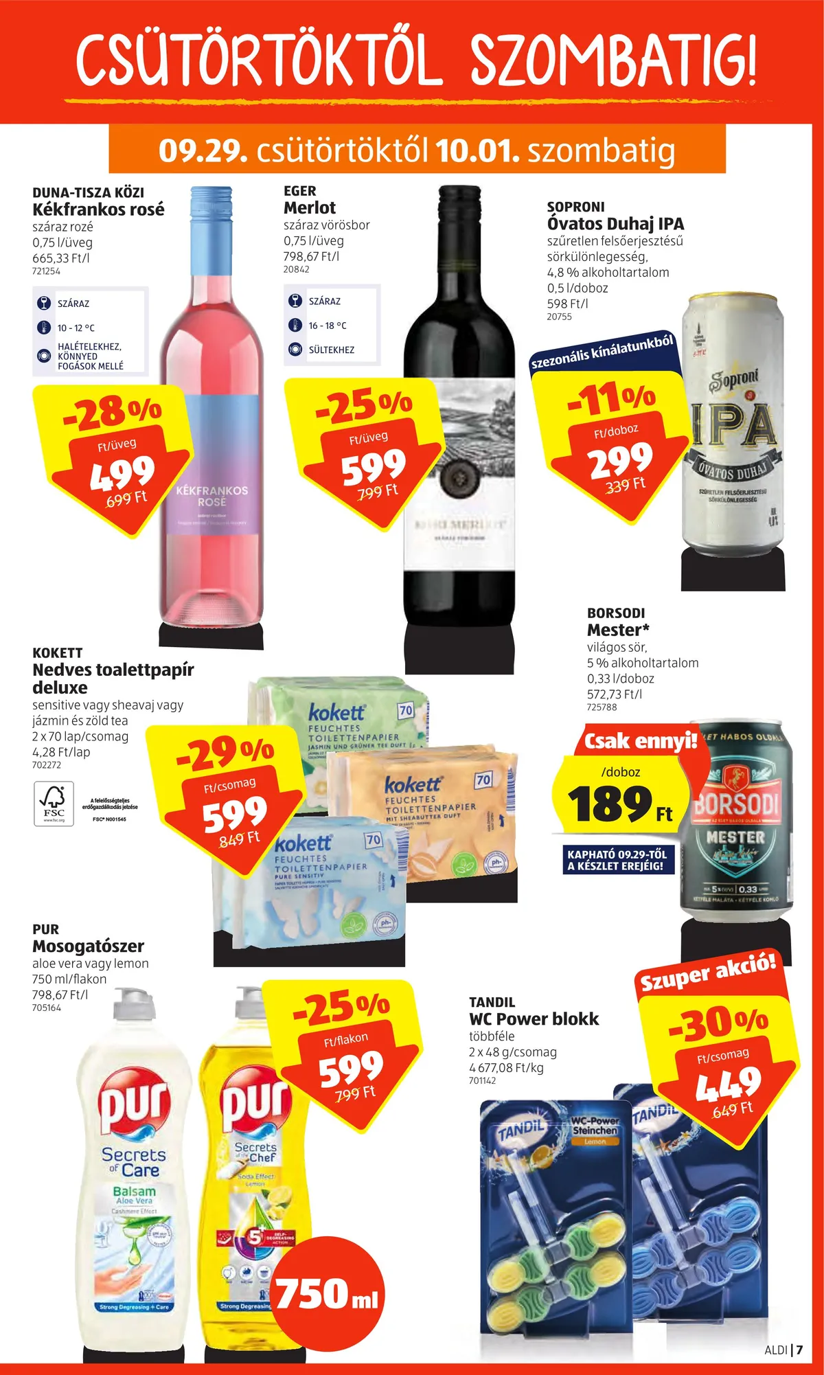 Aldi akciós újság 09.29–10.05 – 7. oldal