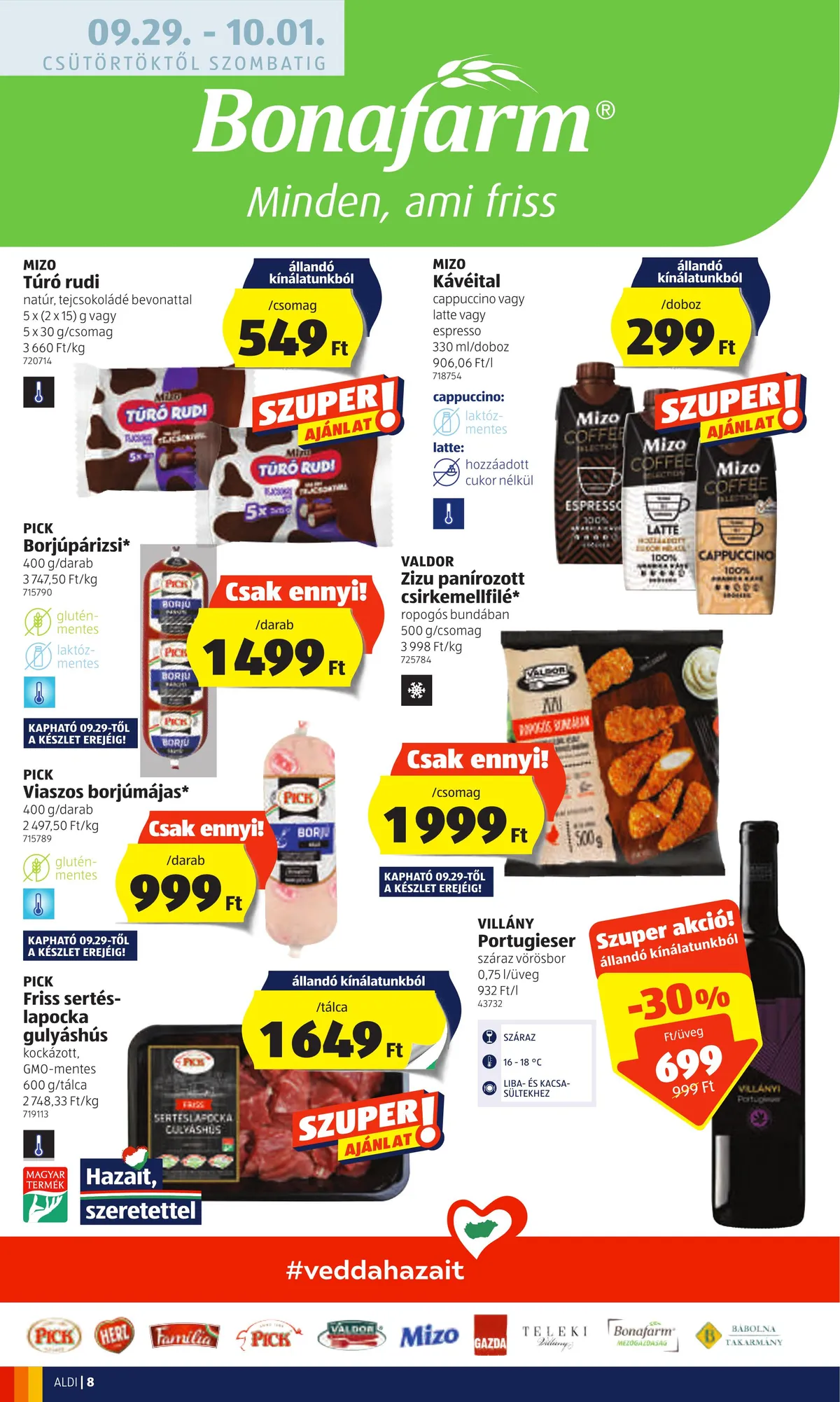 Aldi akciós újság 09.29–10.05 – 8. oldal