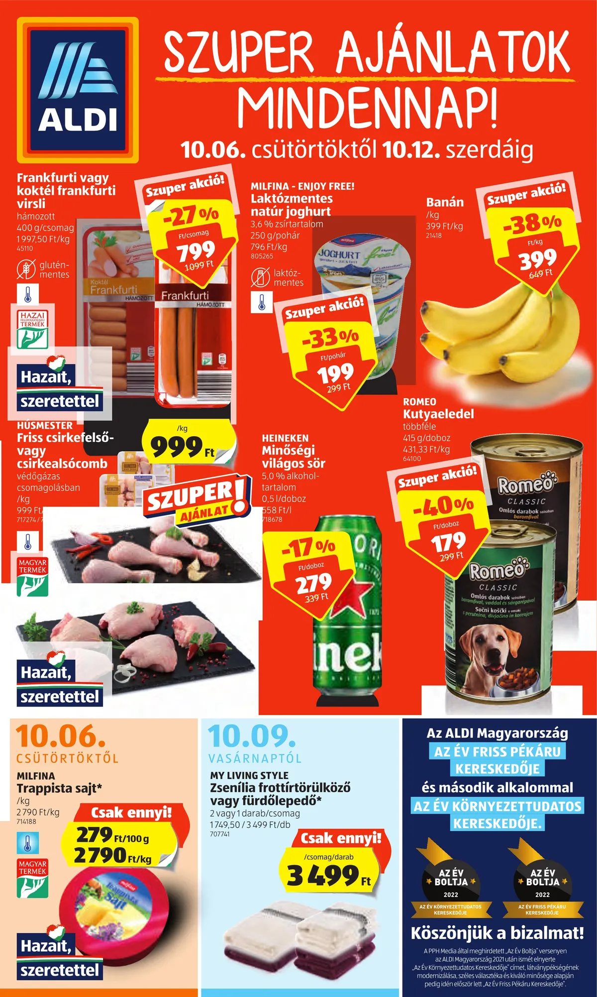 Aldi akciós újság 10.06–10.12
