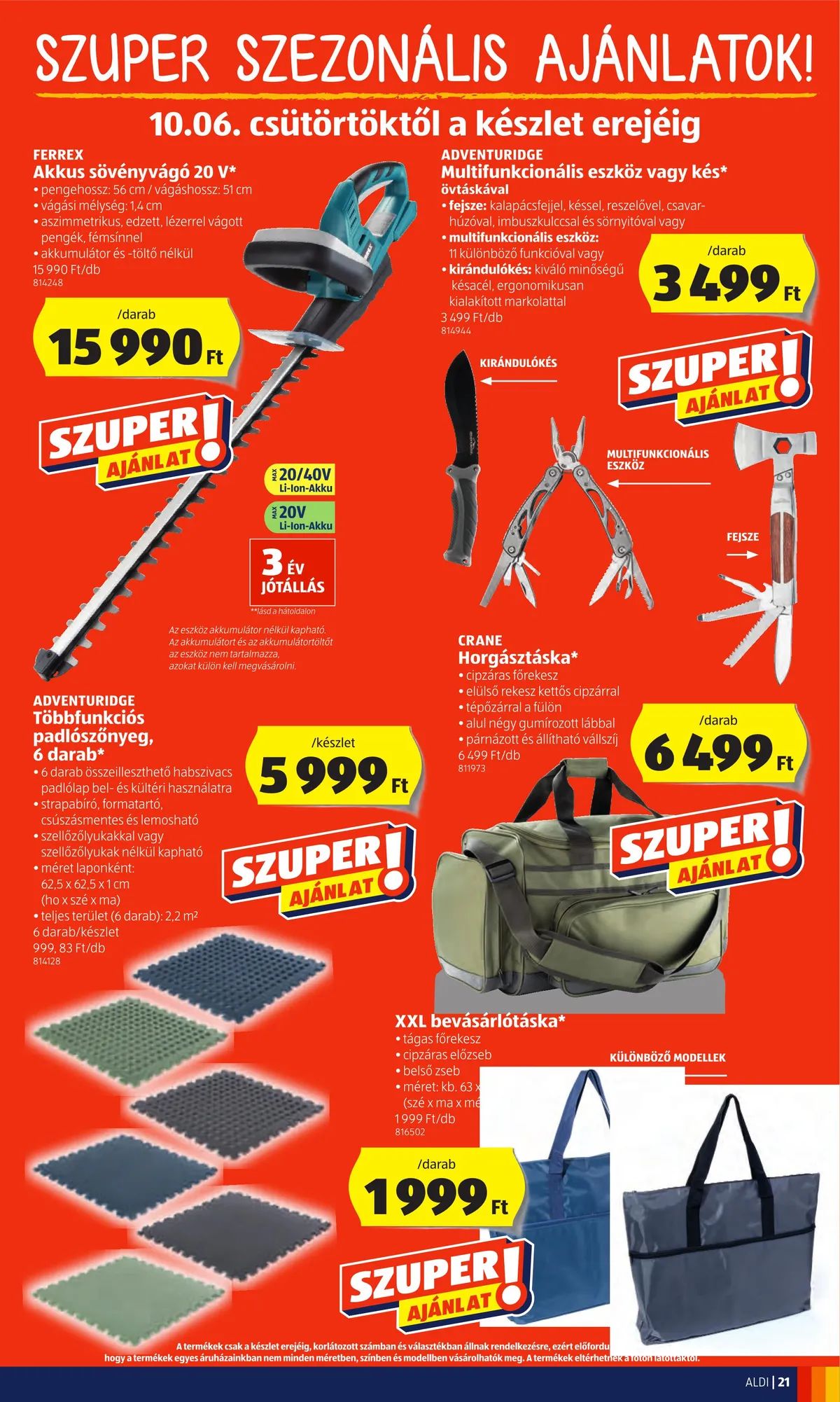 Aldi akciós újság 10.06–10.12 – 21. oldal