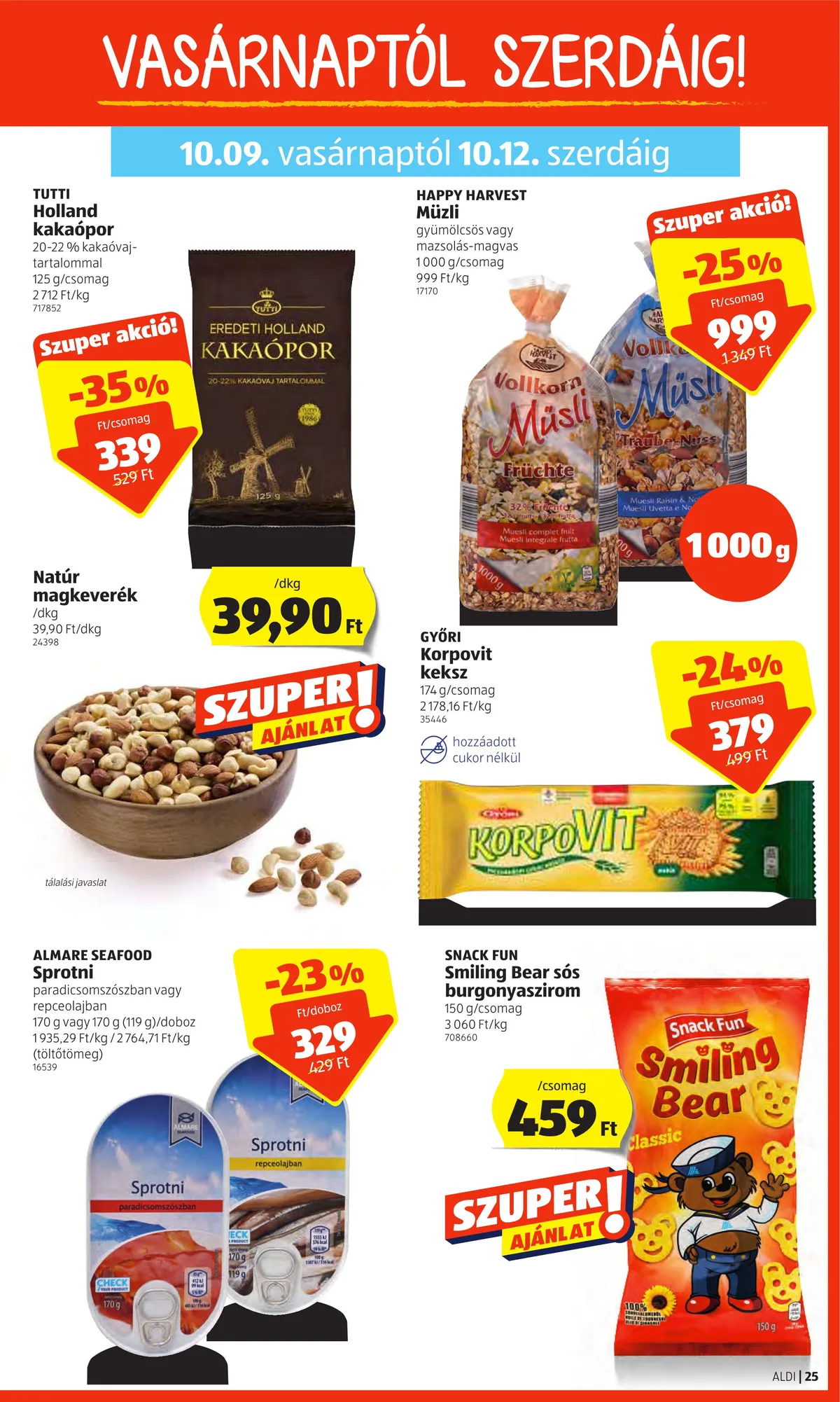 Aldi akciós újság 10.06–10.12 – 25. oldal