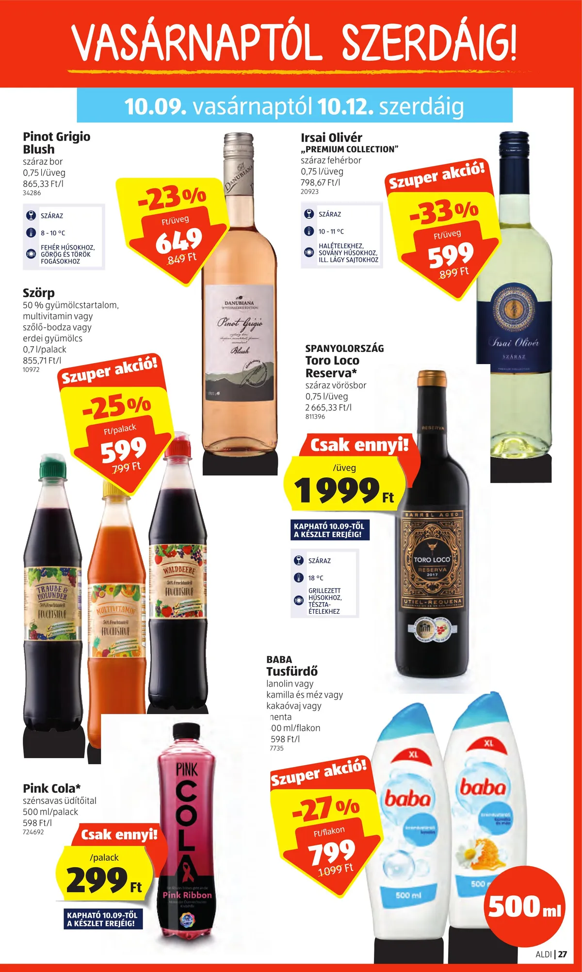 Aldi akciós újság 10.06–10.12 – 27. oldal