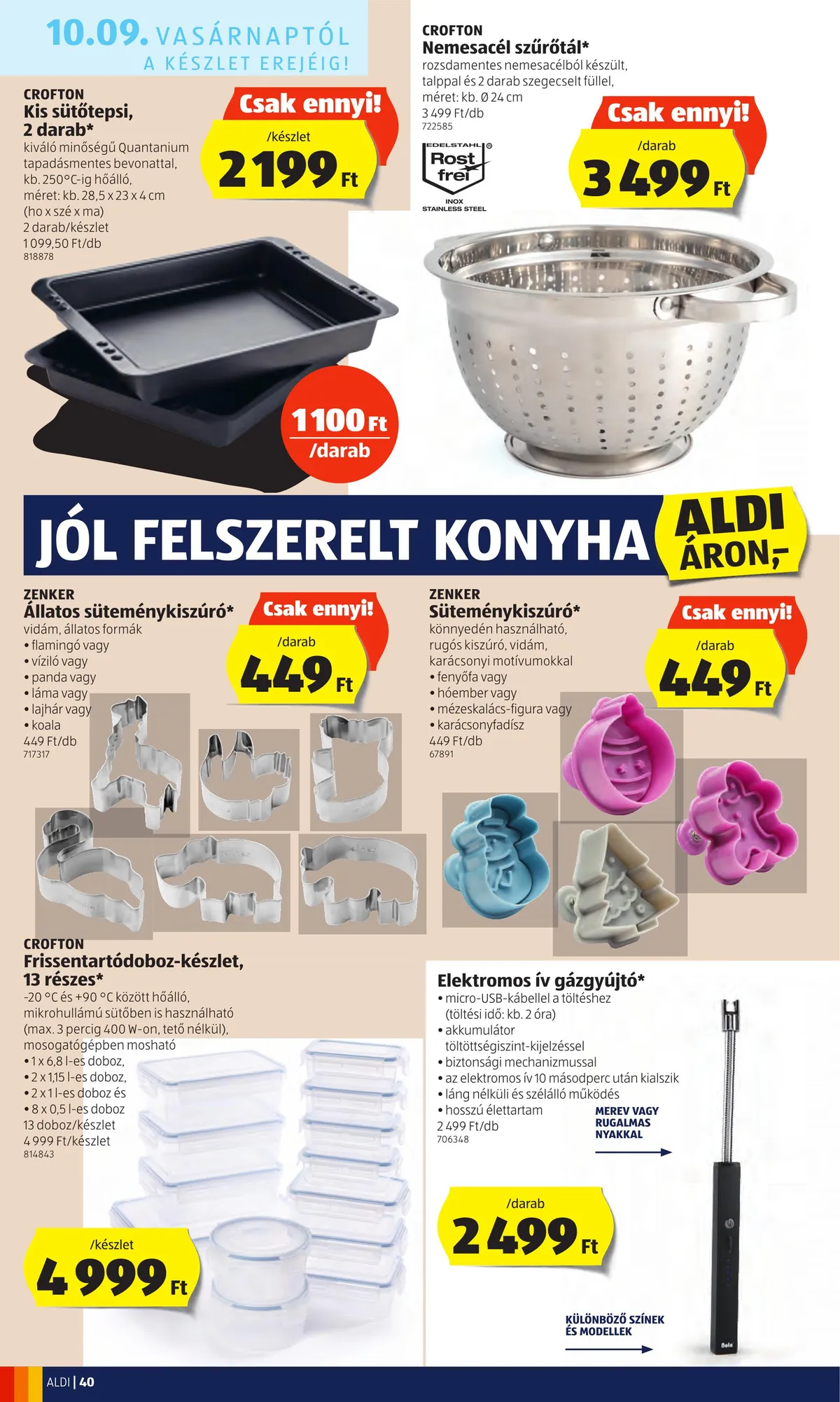 Aldi akciós újság 10.06–10.12 – 40. oldal