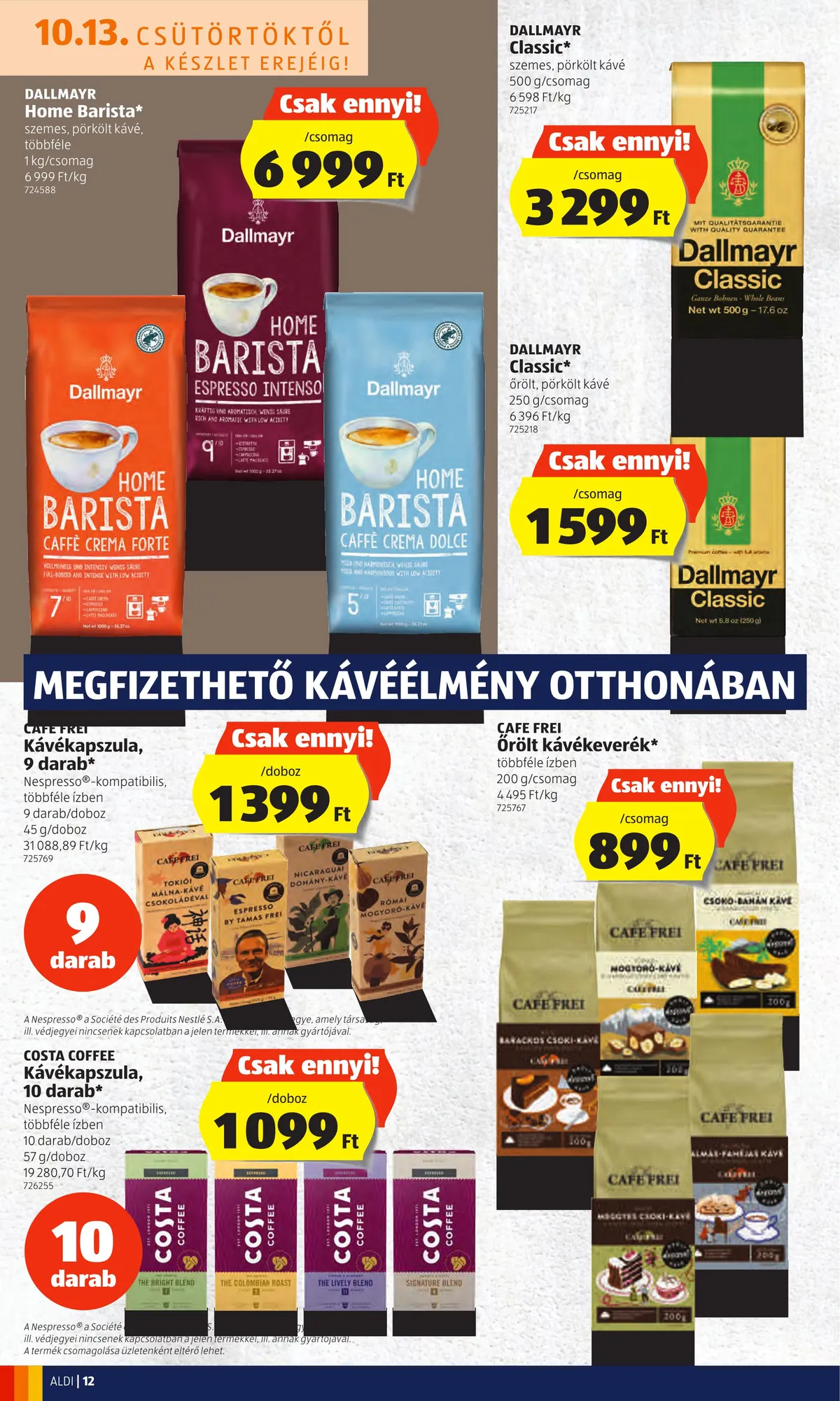 Aldi akciós újság 10.13–10.19 – 12. oldal
