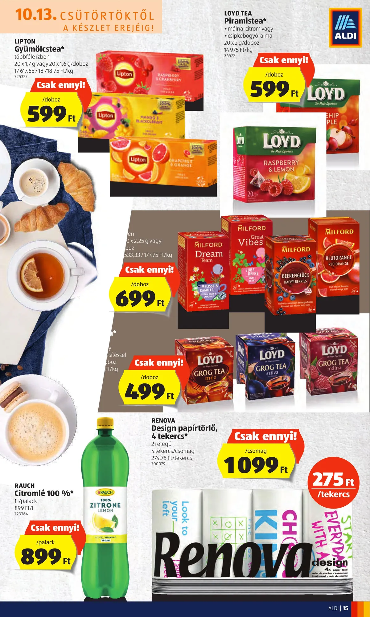 Aldi akciós újság 10.13–10.19 – 15. oldal