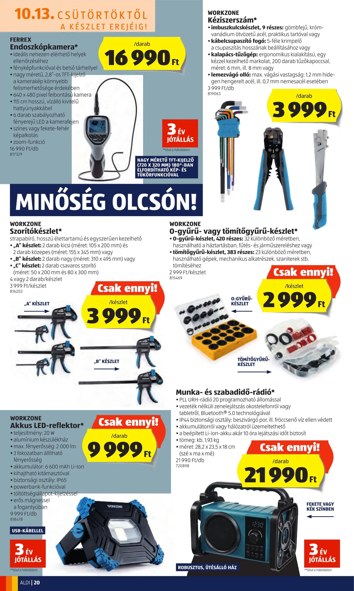 Aldi akciós újság 10.13–10.19 – 20. oldal