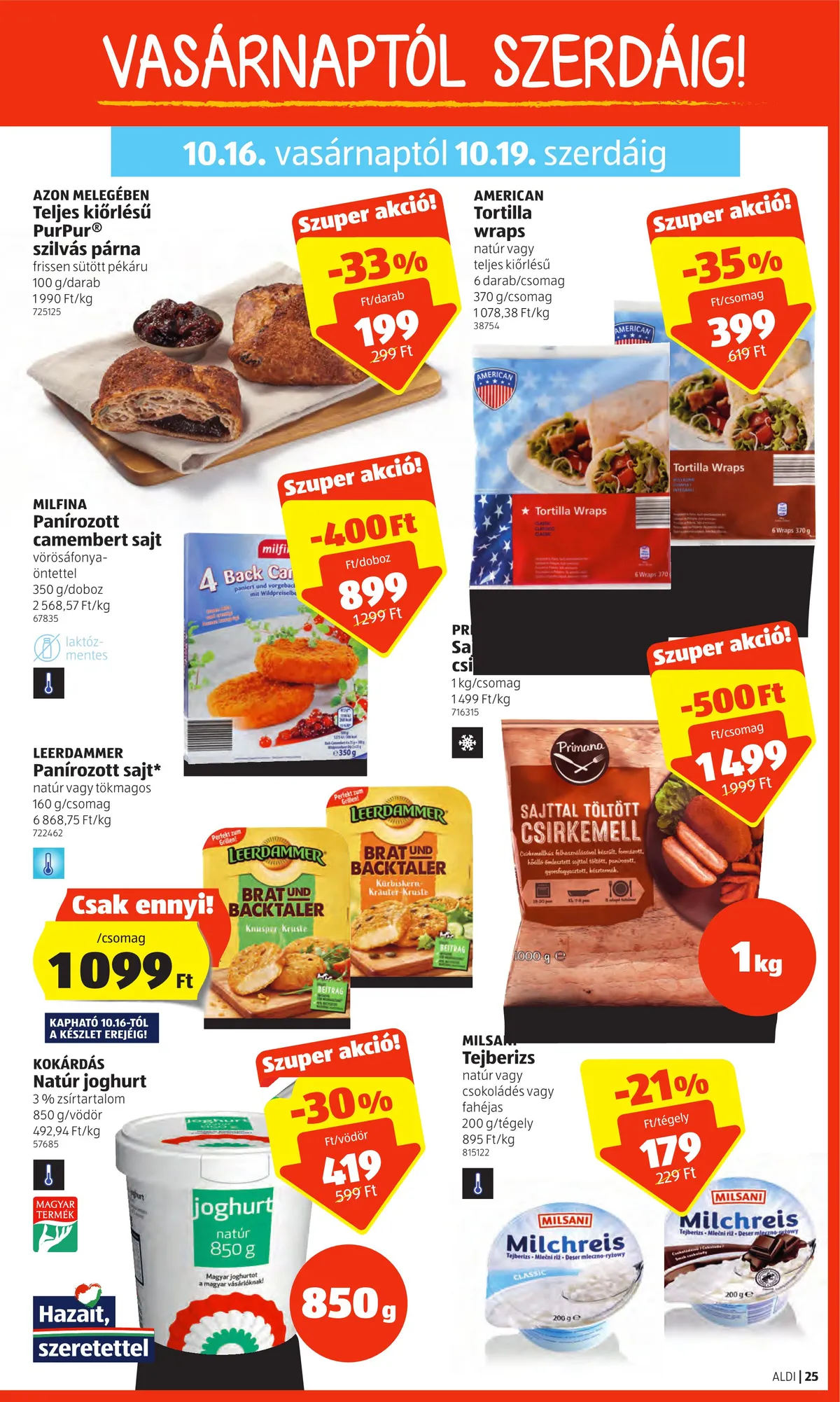 Aldi akciós újság 10.13–10.19 – 25. oldal