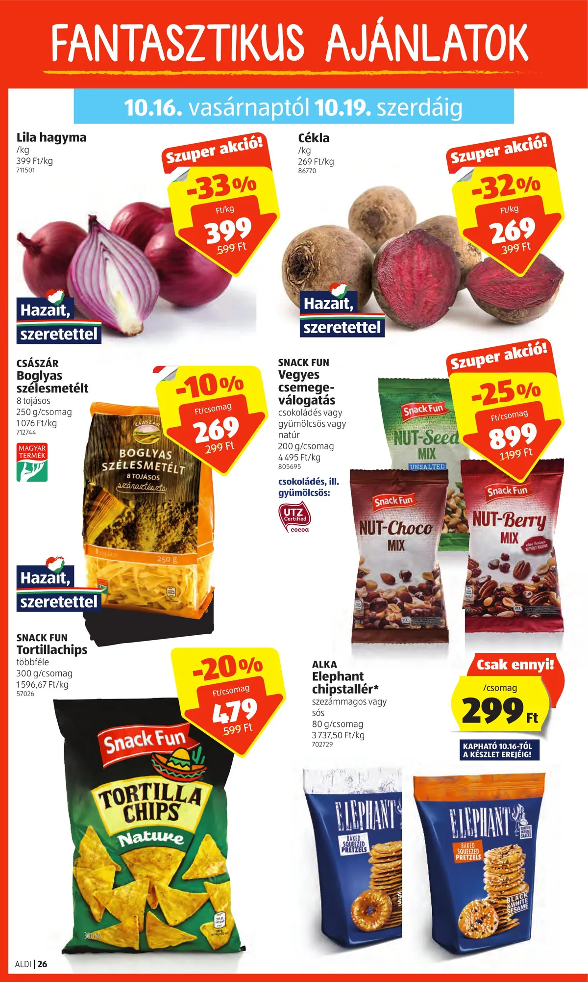 Aldi akciós újság 10.13–10.19 – 26. oldal