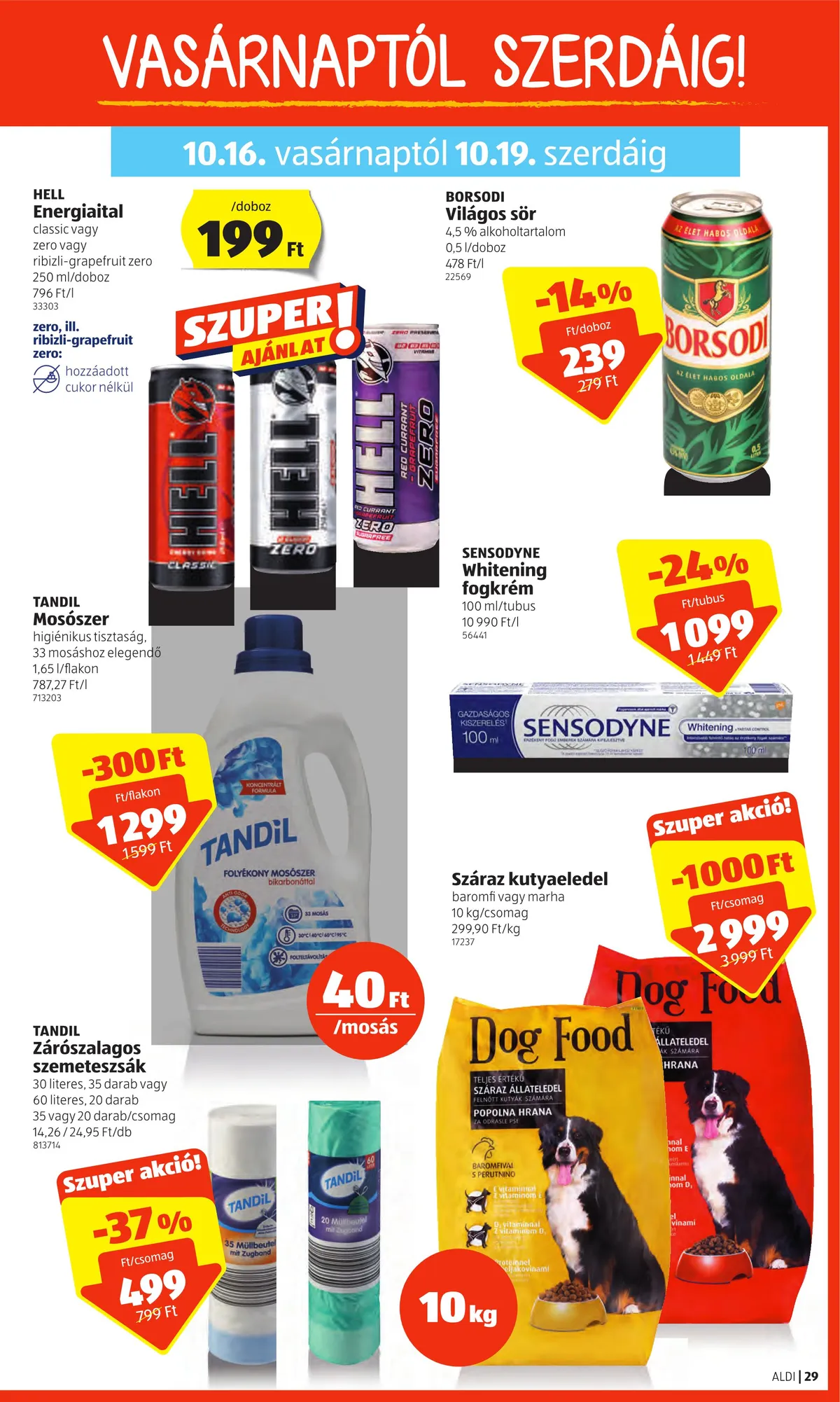 Aldi akciós újság 10.13–10.19 – 29. oldal