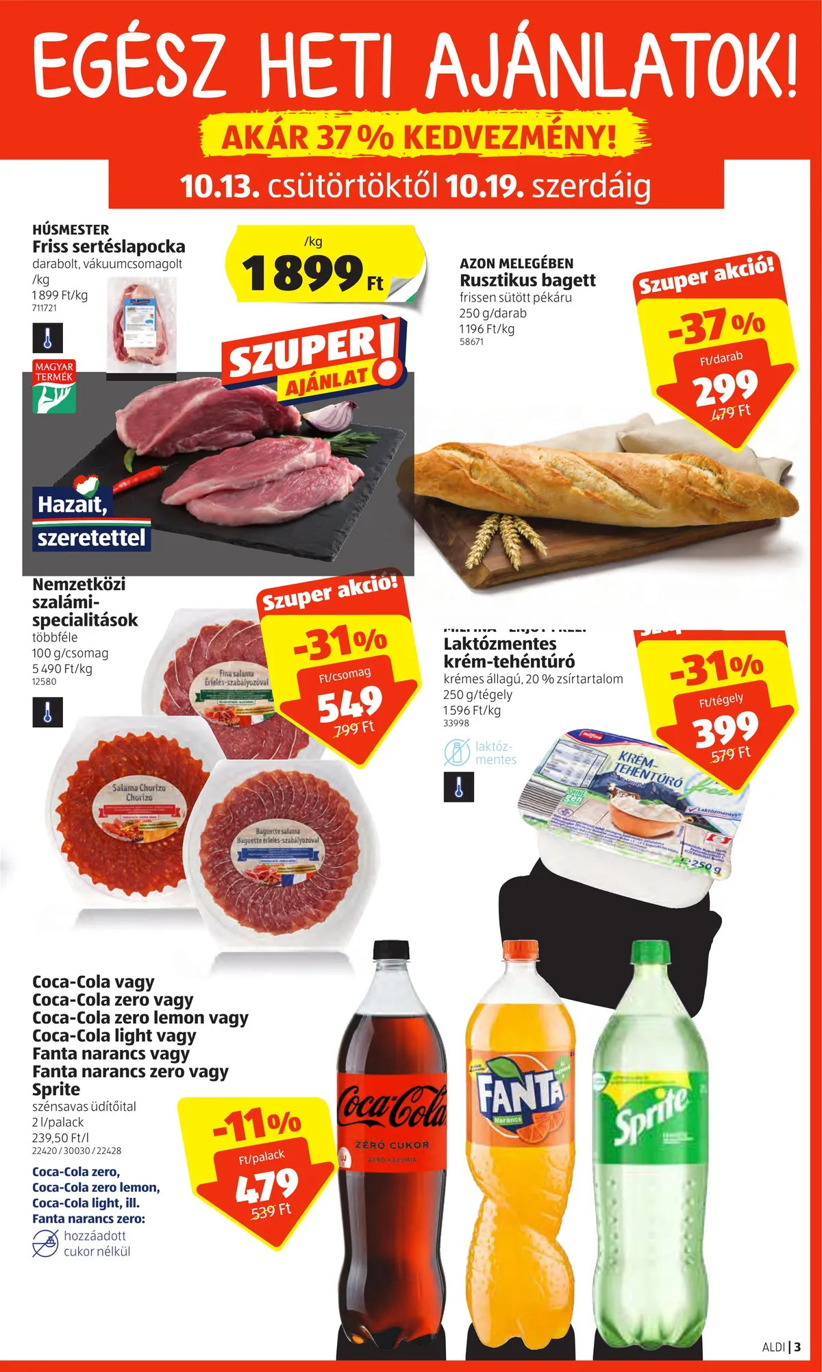 Aldi akciós újság 10.13–10.19 – 3. oldal