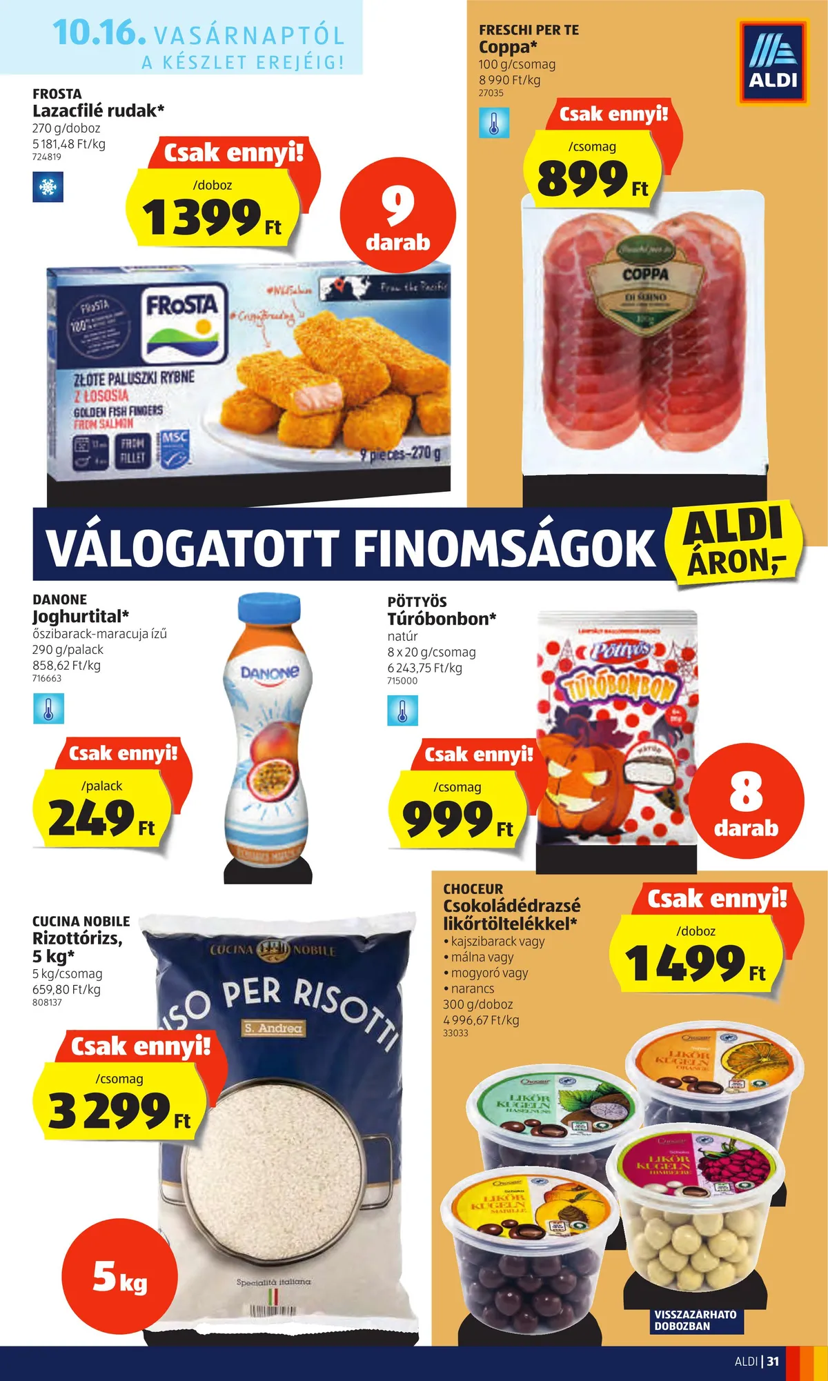 Aldi akciós újság 10.13–10.19 – 31. oldal