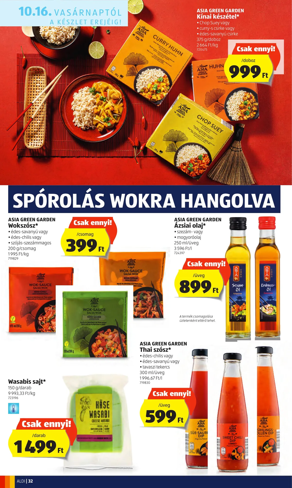 Aldi akciós újság 10.13–10.19 – 32. oldal