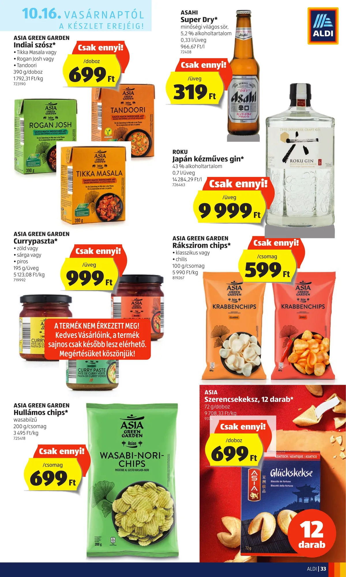 Aldi akciós újság 10.13–10.19 – 33. oldal