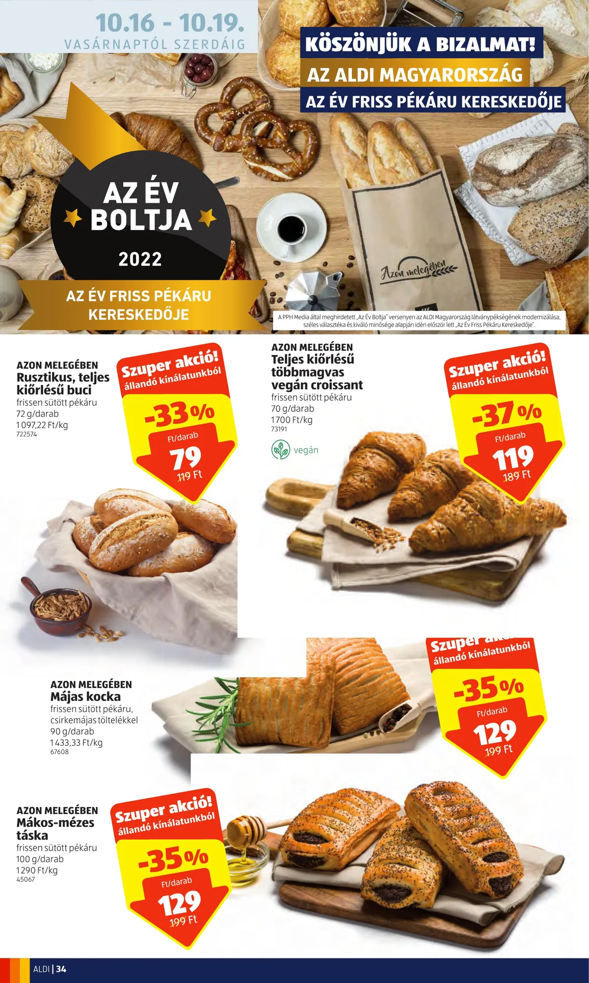 Aldi akciós újság 10.13–10.19 – 34. oldal