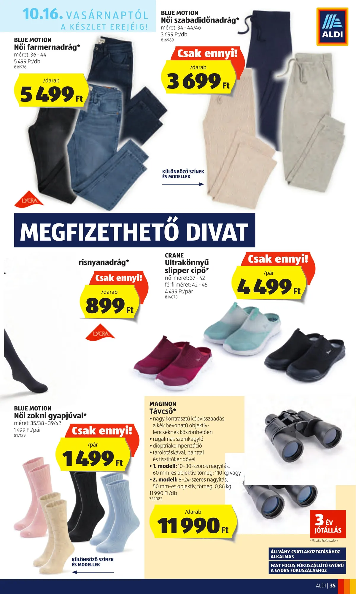 Aldi akciós újság 10.13–10.19 – 35. oldal