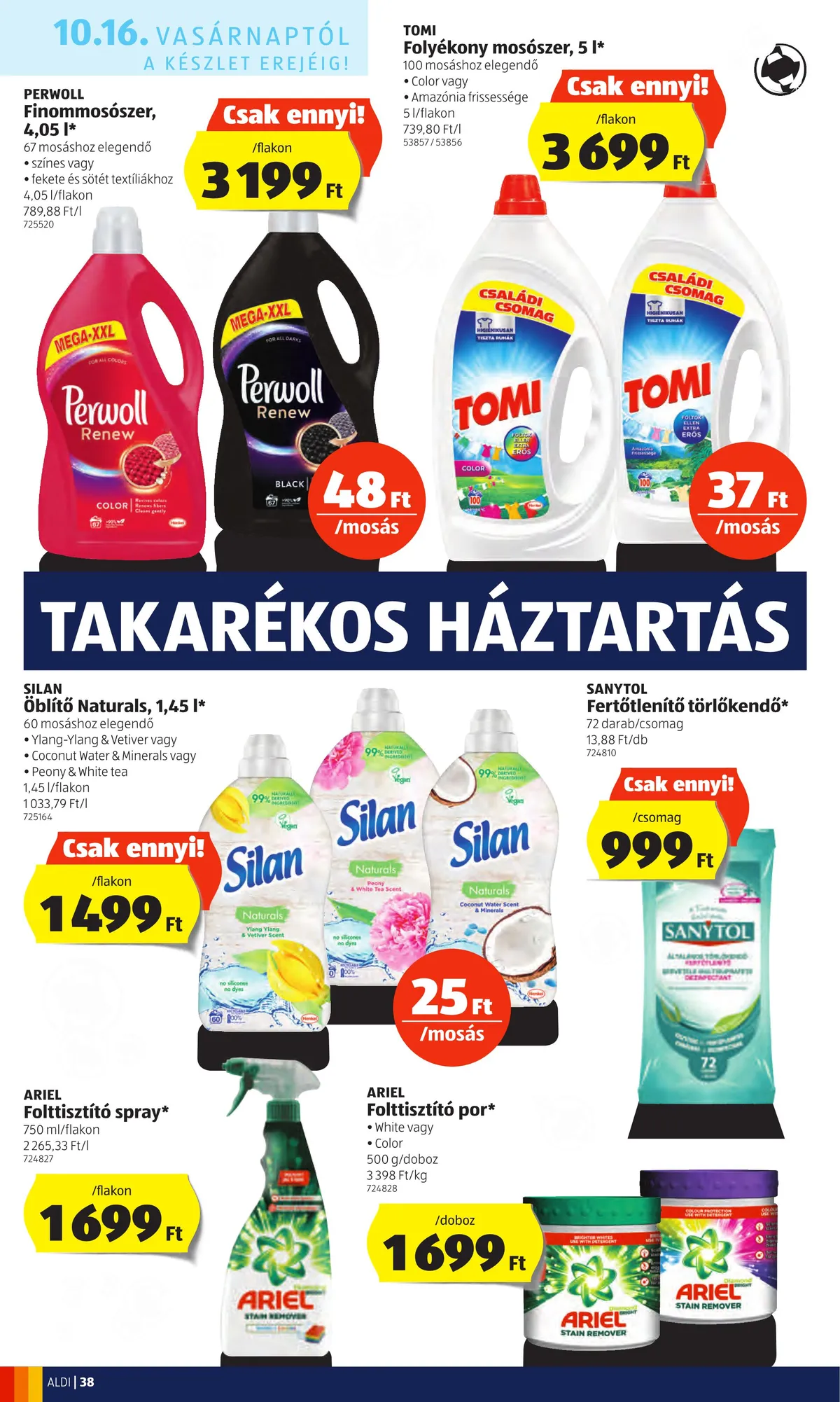 Aldi akciós újság 10.13–10.19 – 38. oldal