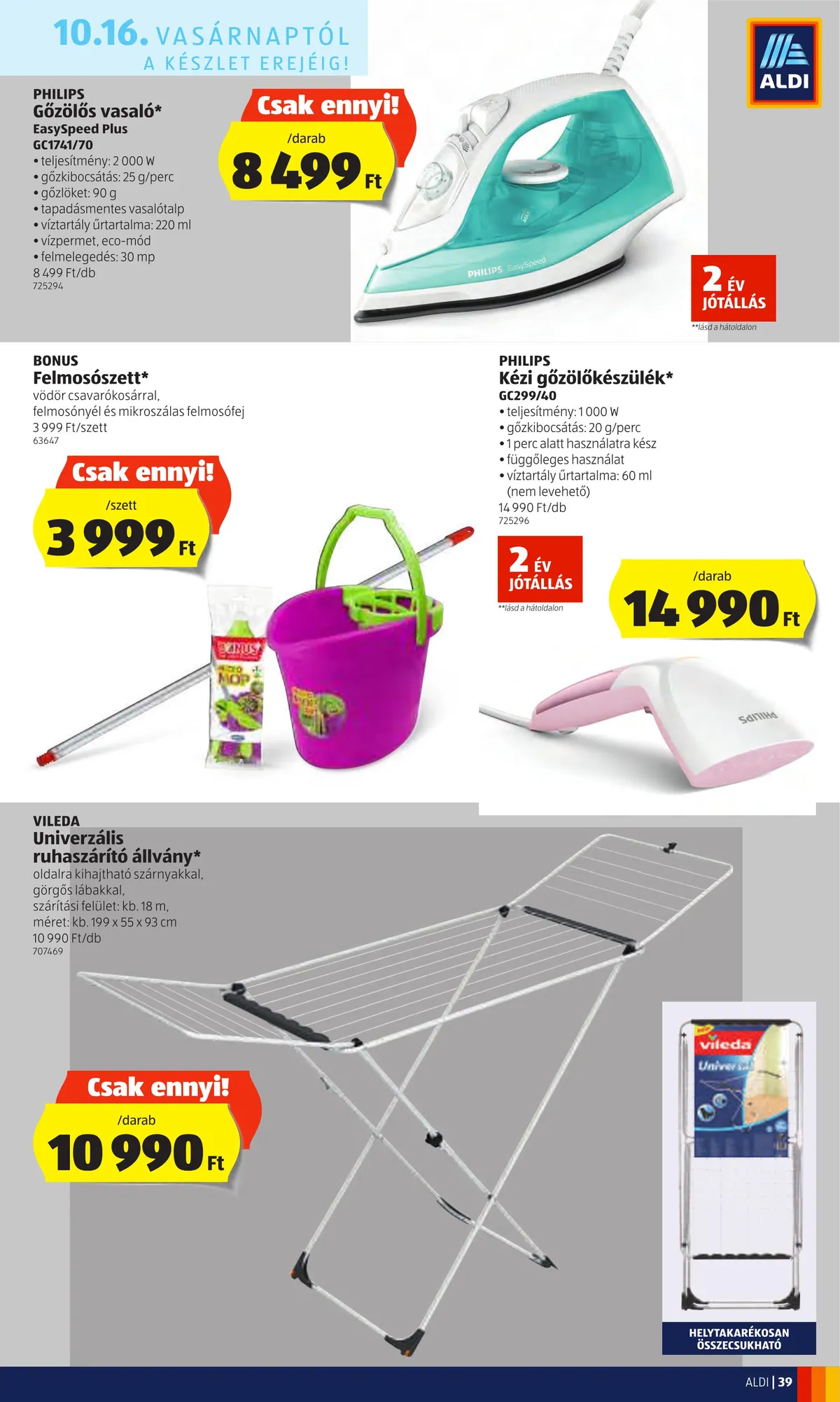 Aldi akciós újság 10.13–10.19 – 39. oldal