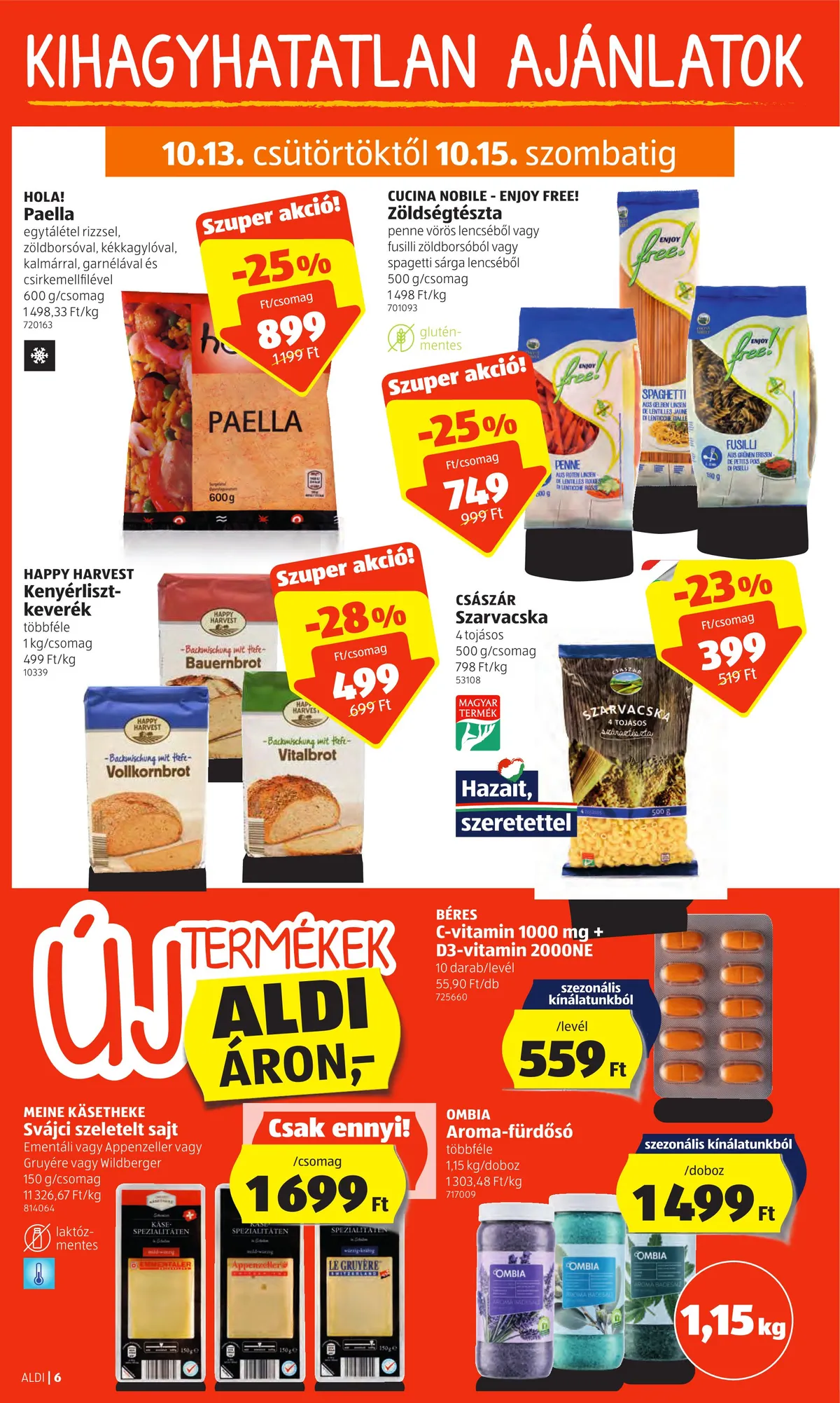 Aldi akciós újság 10.13–10.19 – 6. oldal