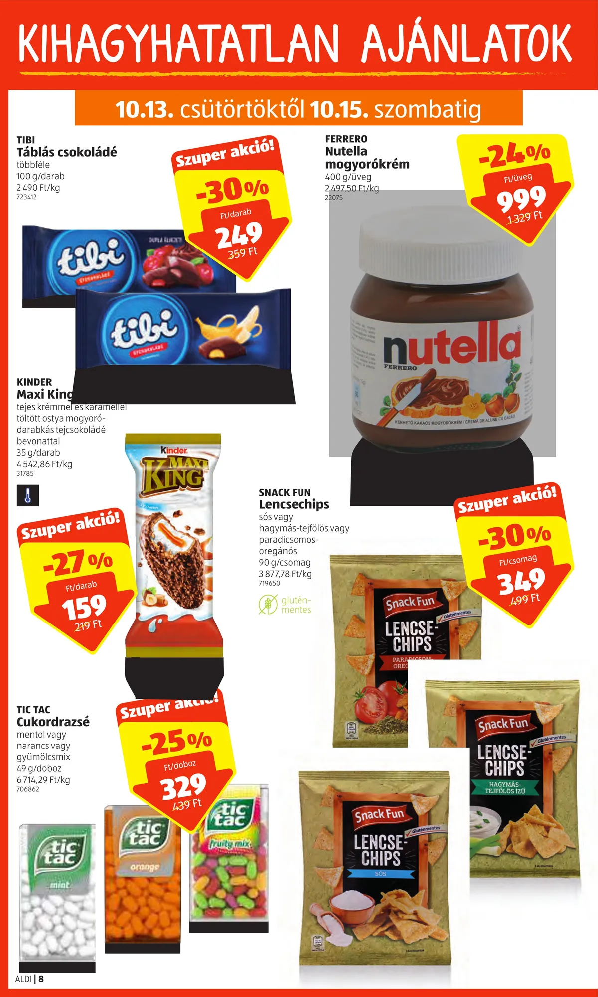 Aldi akciós újság 10.13–10.19 – 8. oldal