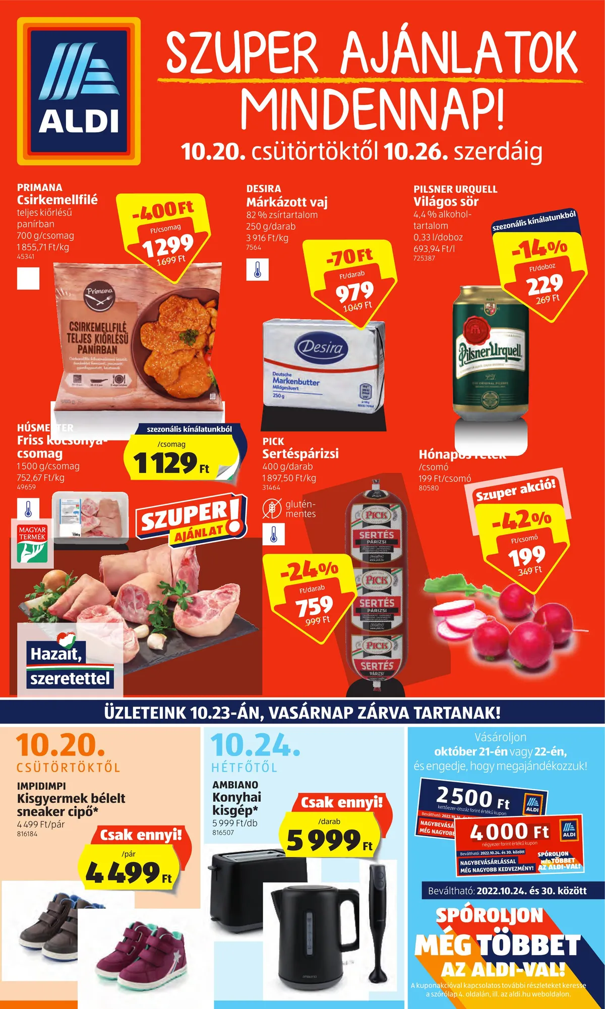 Aldi akciós újság 10.20–10.26