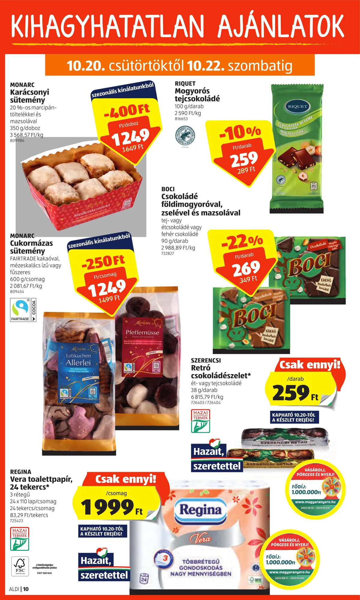 Aldi akciós újság 10.20–10.26 – 10. oldal