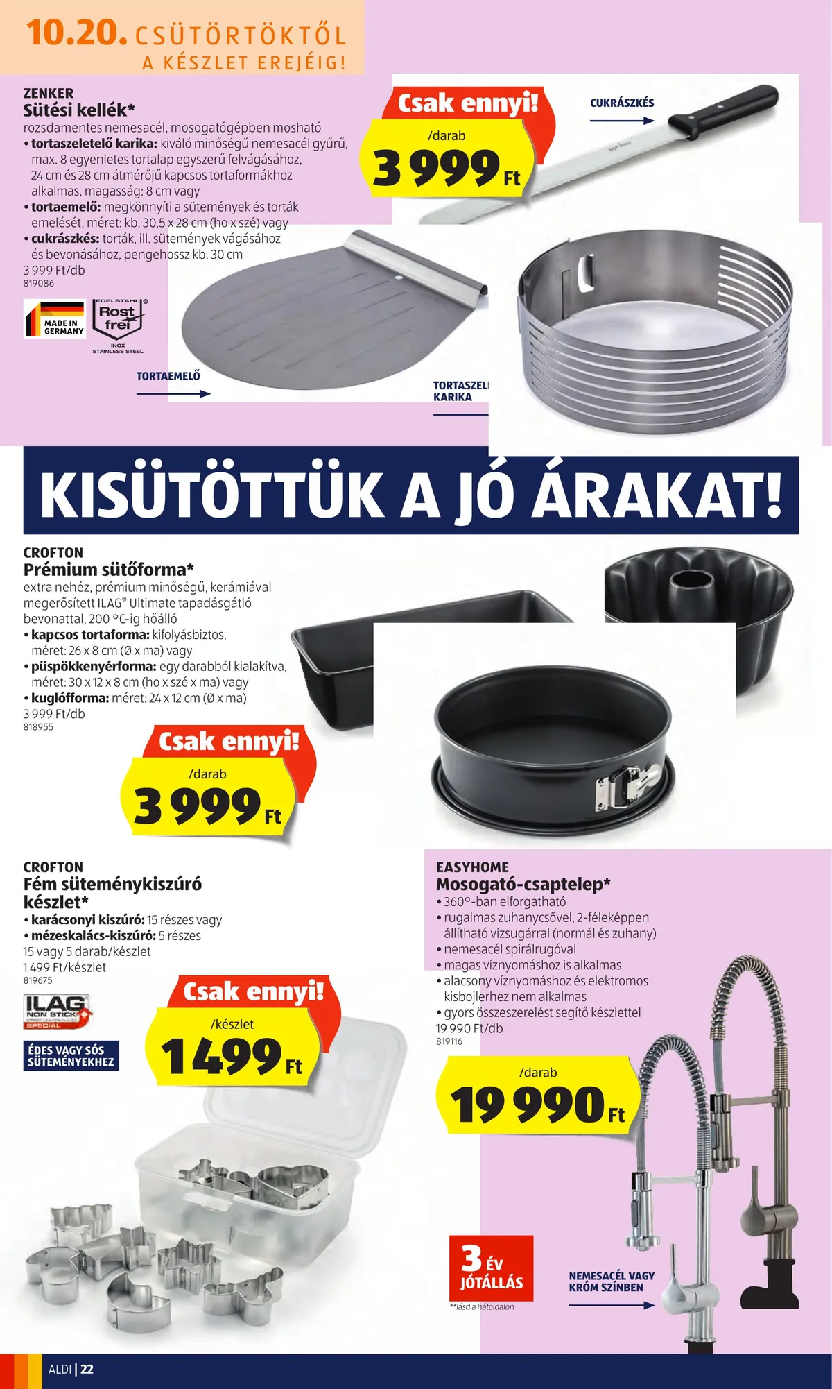 Aldi akciós újság 10.20–10.26 – 22. oldal