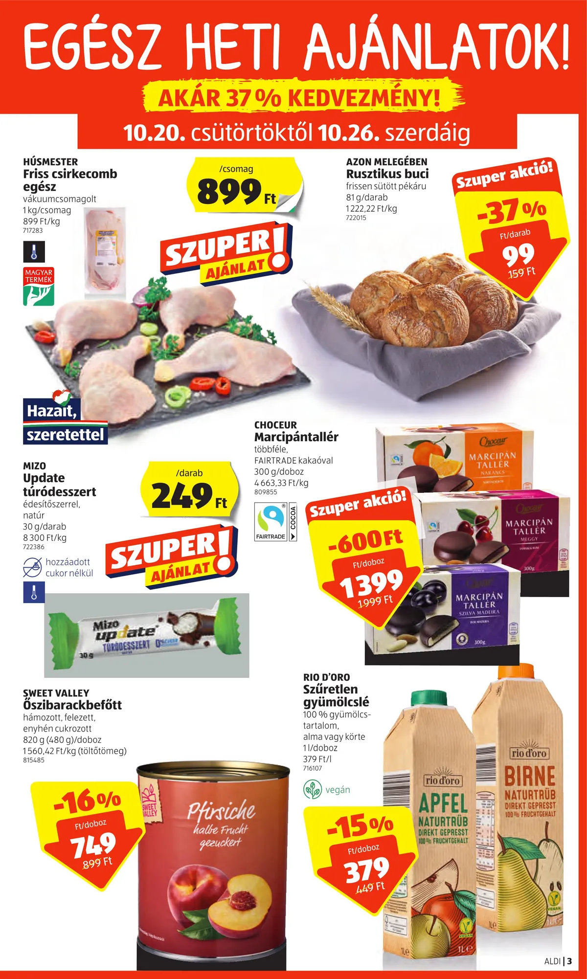 Aldi akciós újság 10.20–10.26 – 3. oldal