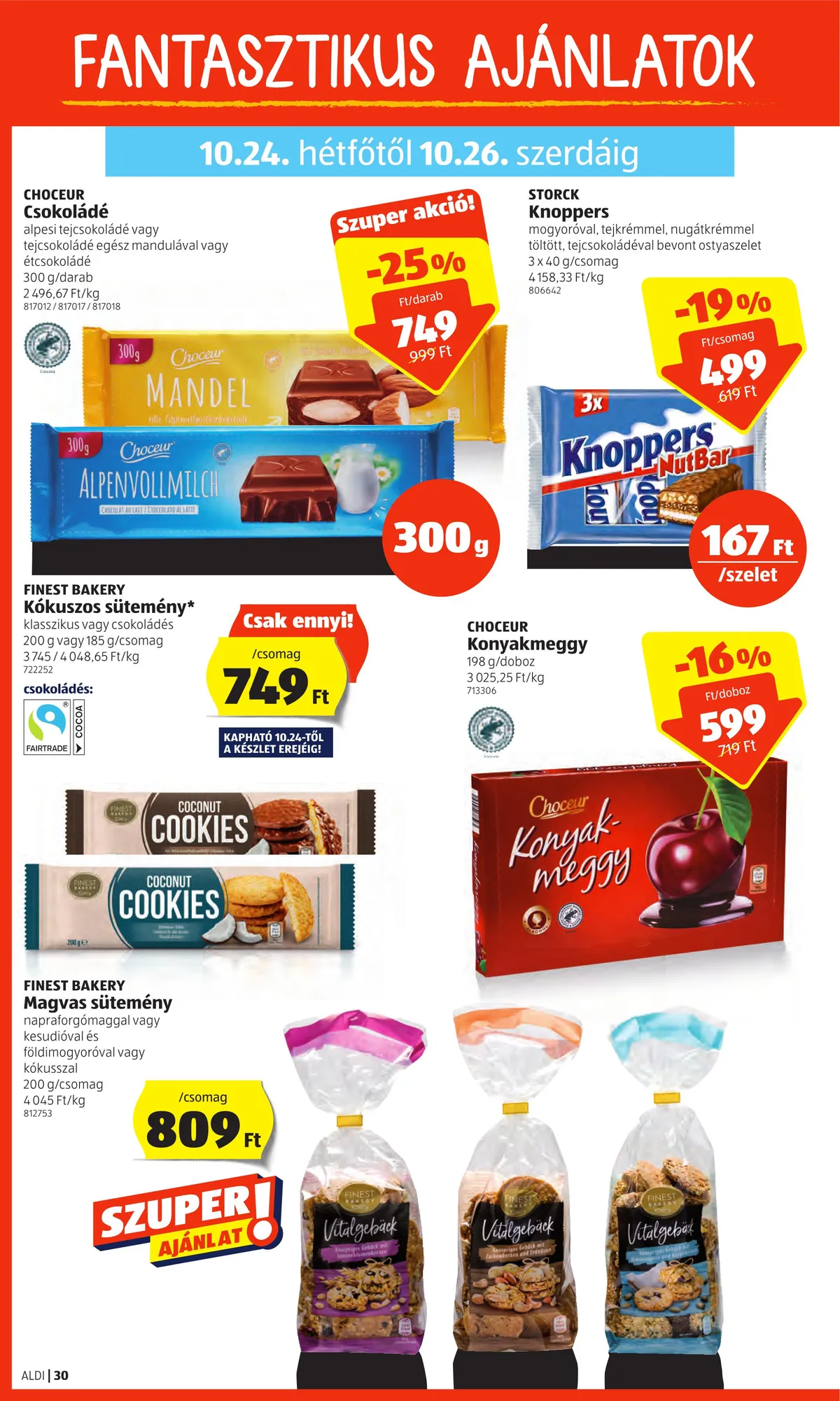 Aldi akciós újság 10.20–10.26 – 30. oldal
