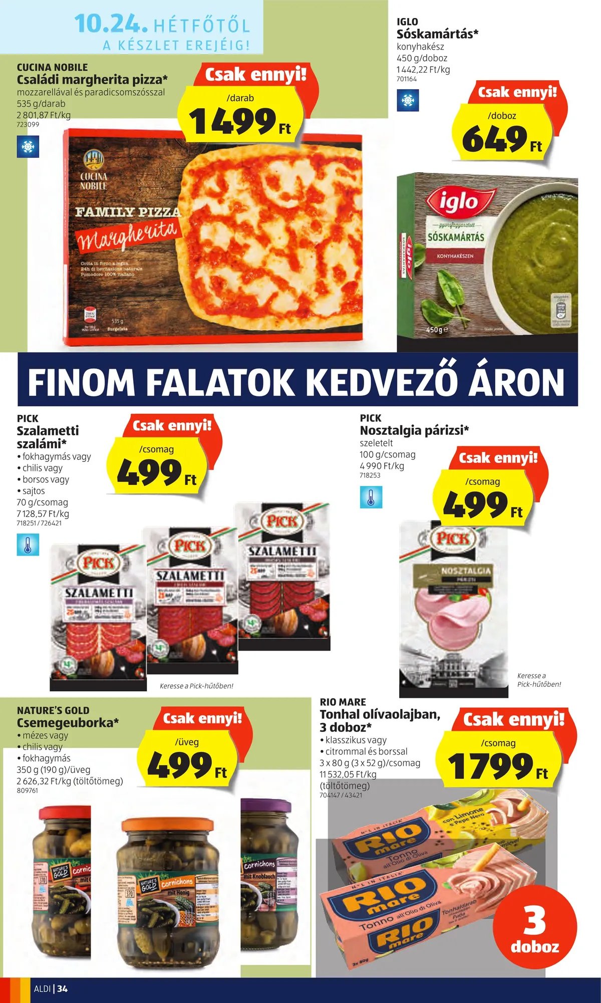 Aldi akciós újság 10.20–10.26 – 34. oldal
