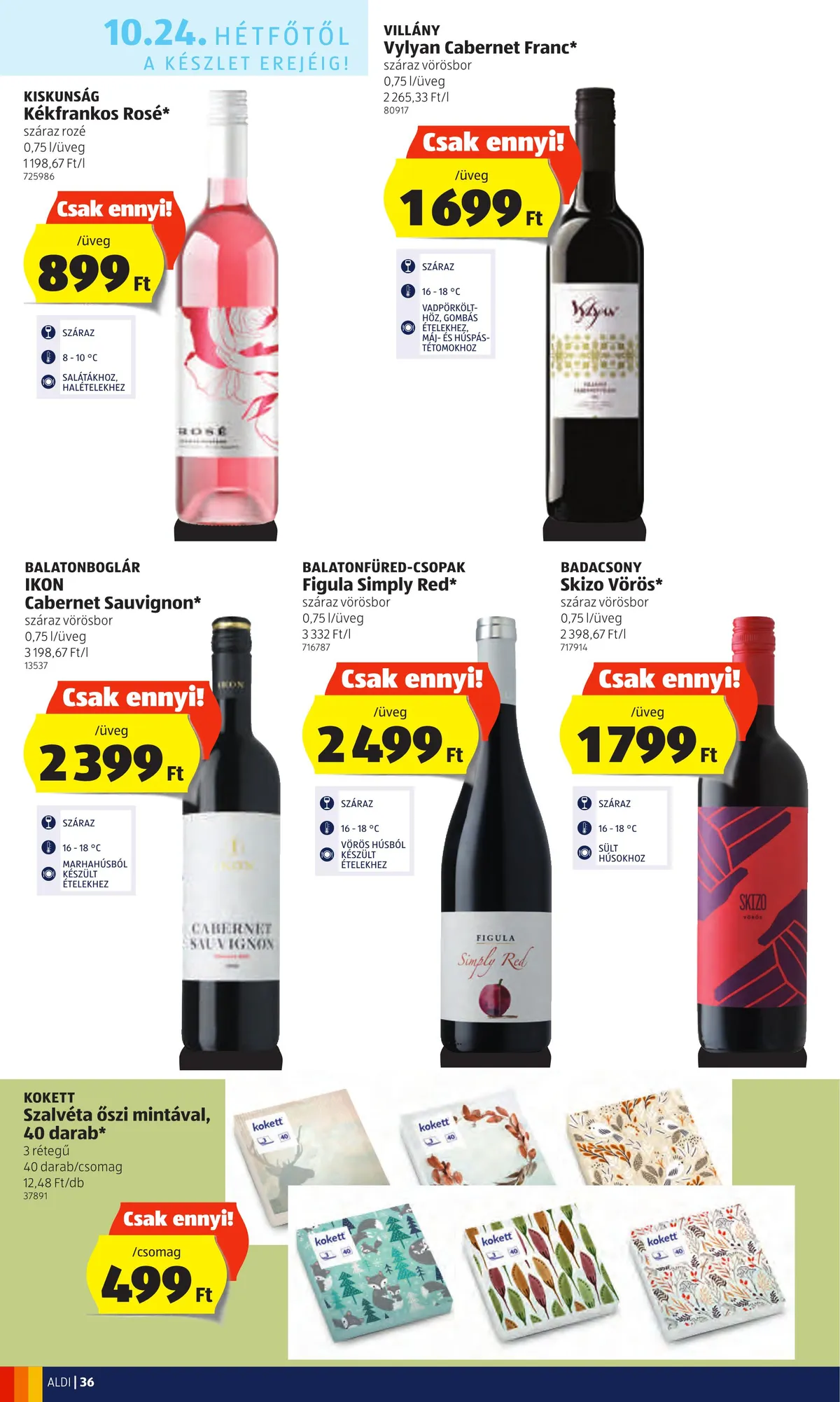 Aldi akciós újság 10.20–10.26 – 36. oldal