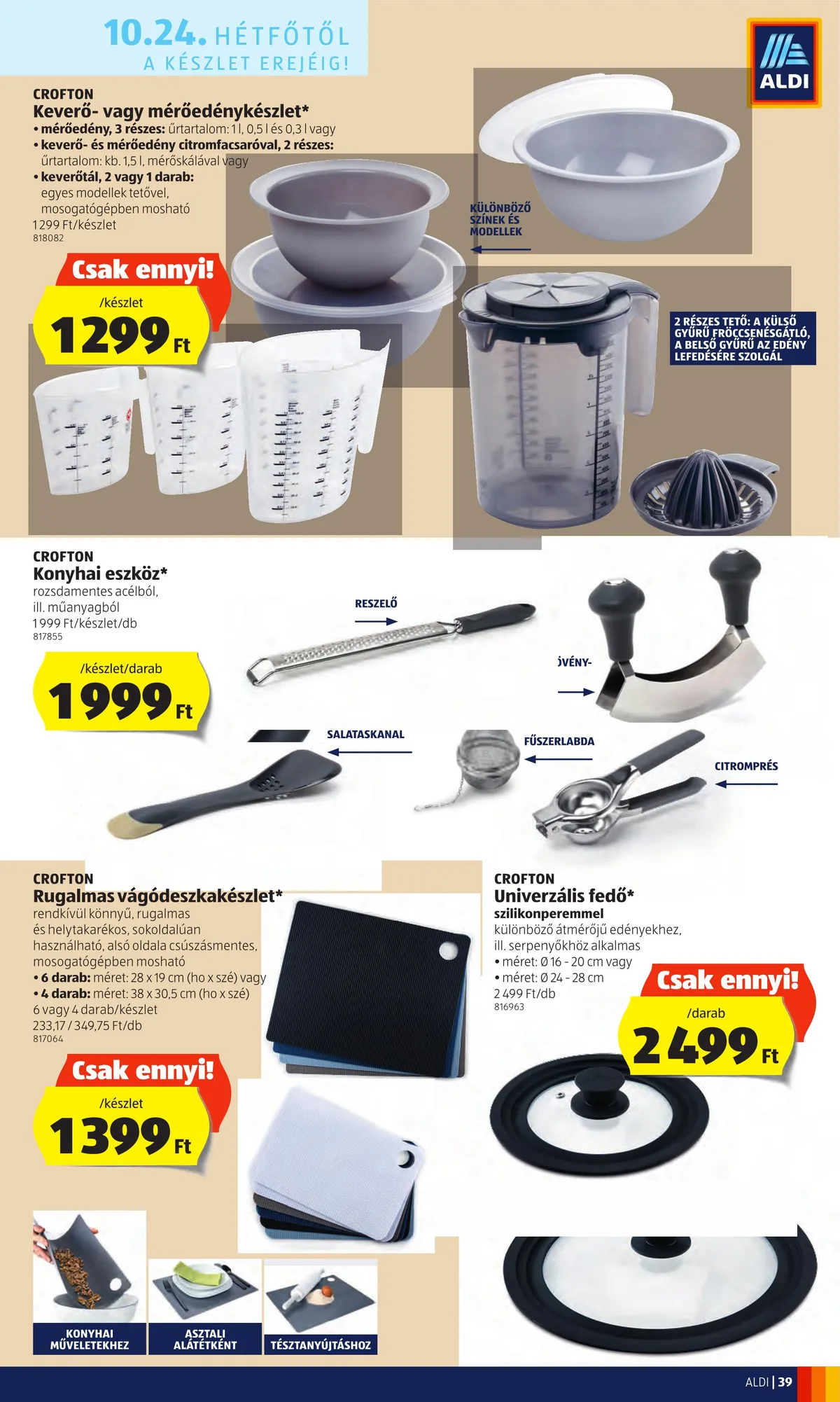 Aldi akciós újság 10.20–10.26 – 39. oldal