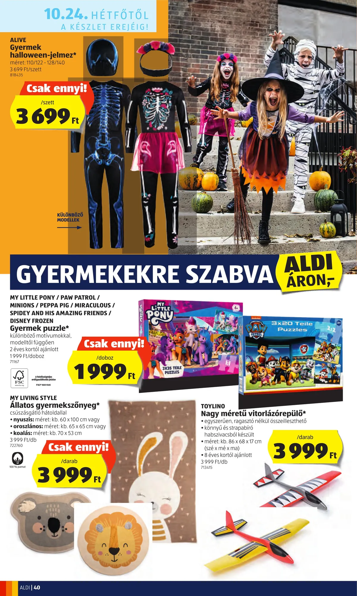 Aldi akciós újság 10.20–10.26 – 40. oldal