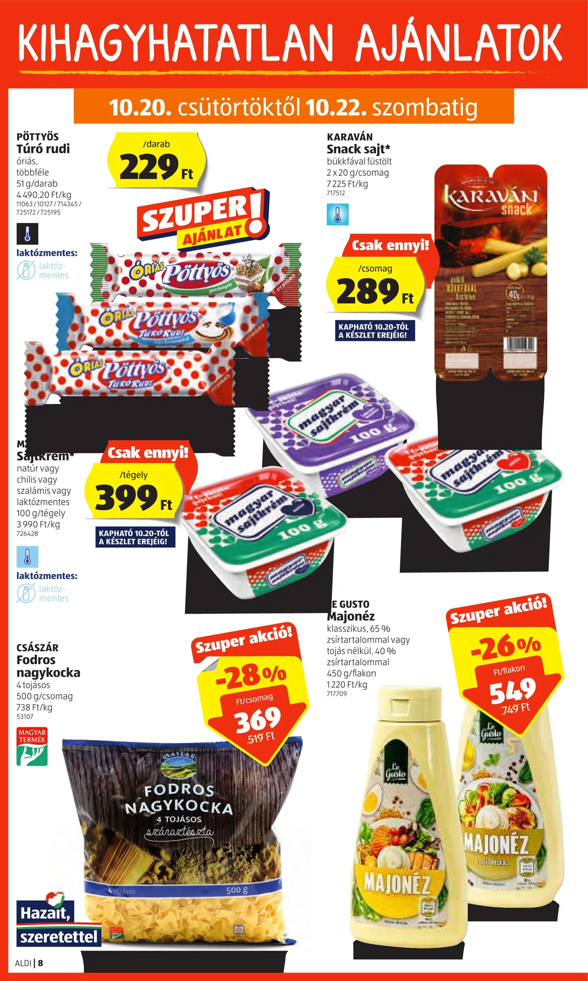 Aldi akciós újság 10.20–10.26 – 8. oldal