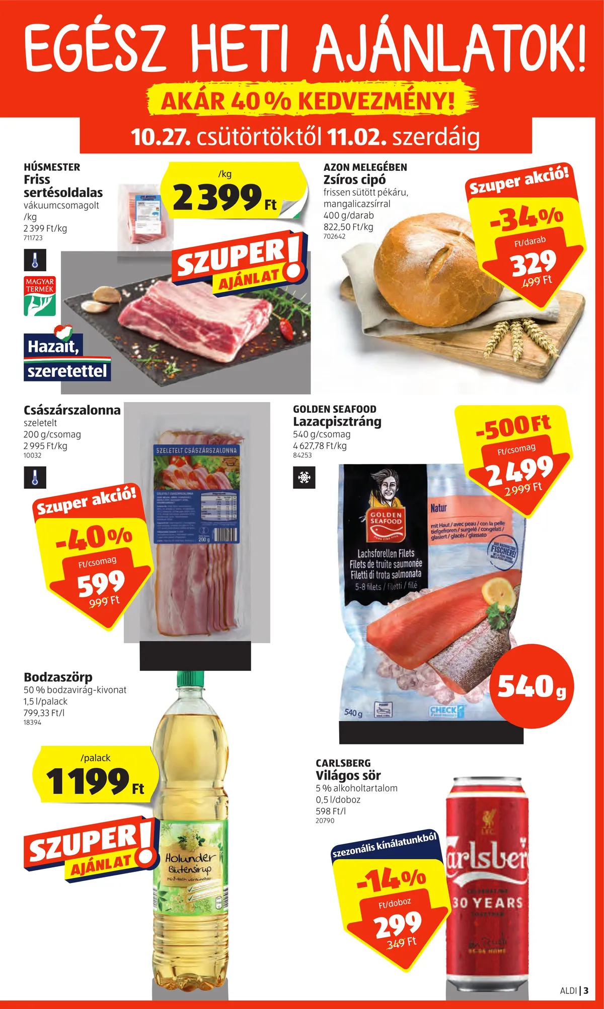 Aldi akciós újság 10.27–11.02 – 3. oldal