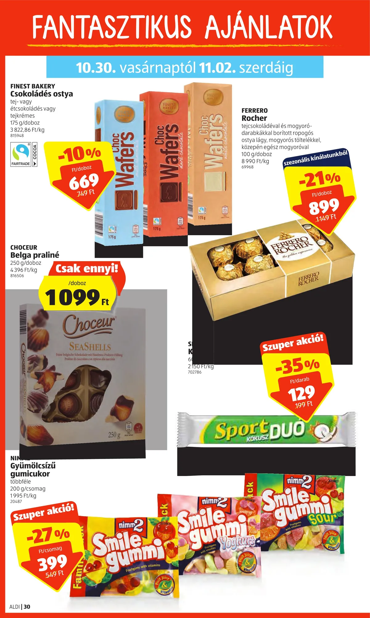 Aldi akciós újság 10.27–11.02 – 30. oldal