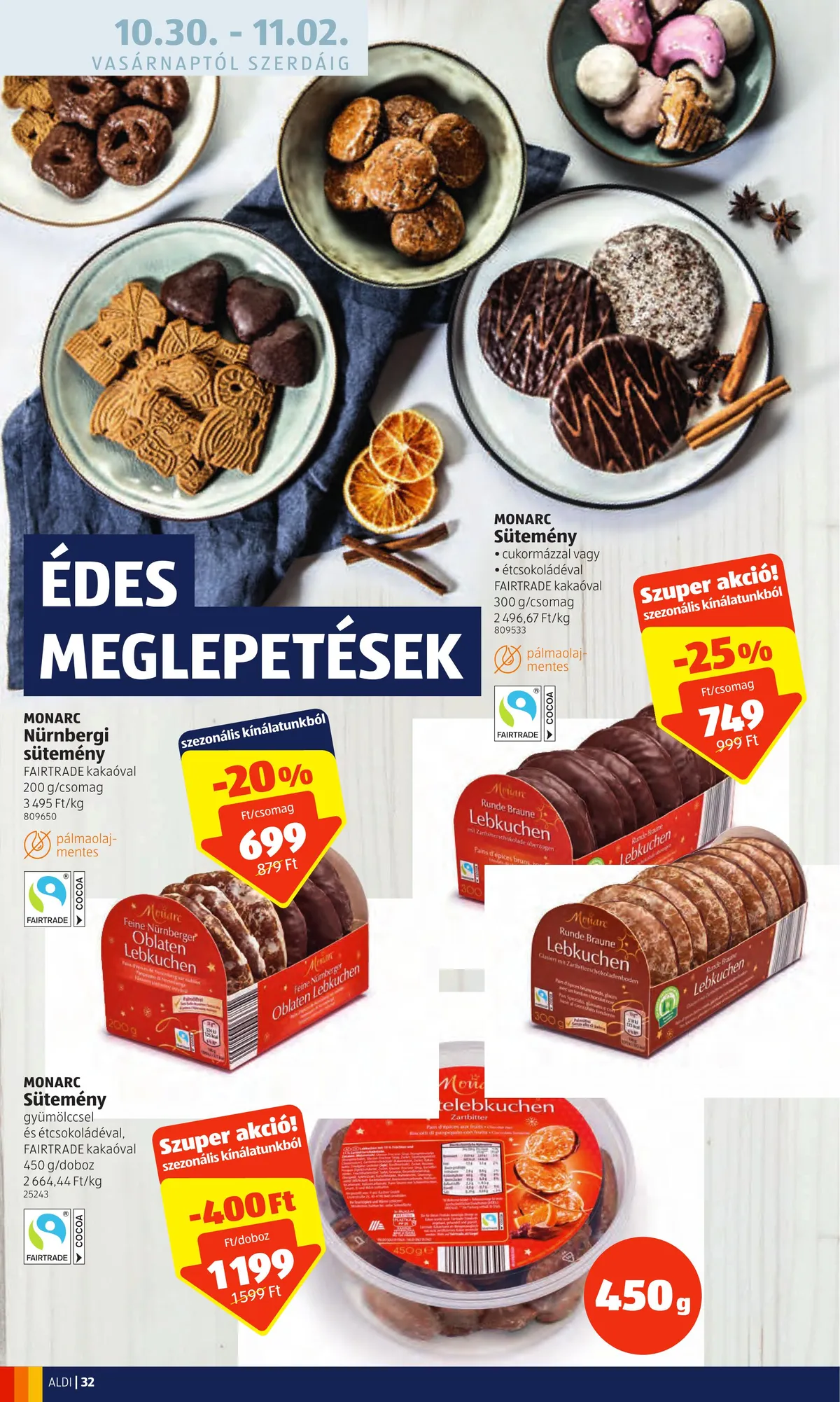 Aldi akciós újság 10.27–11.02 – 32. oldal