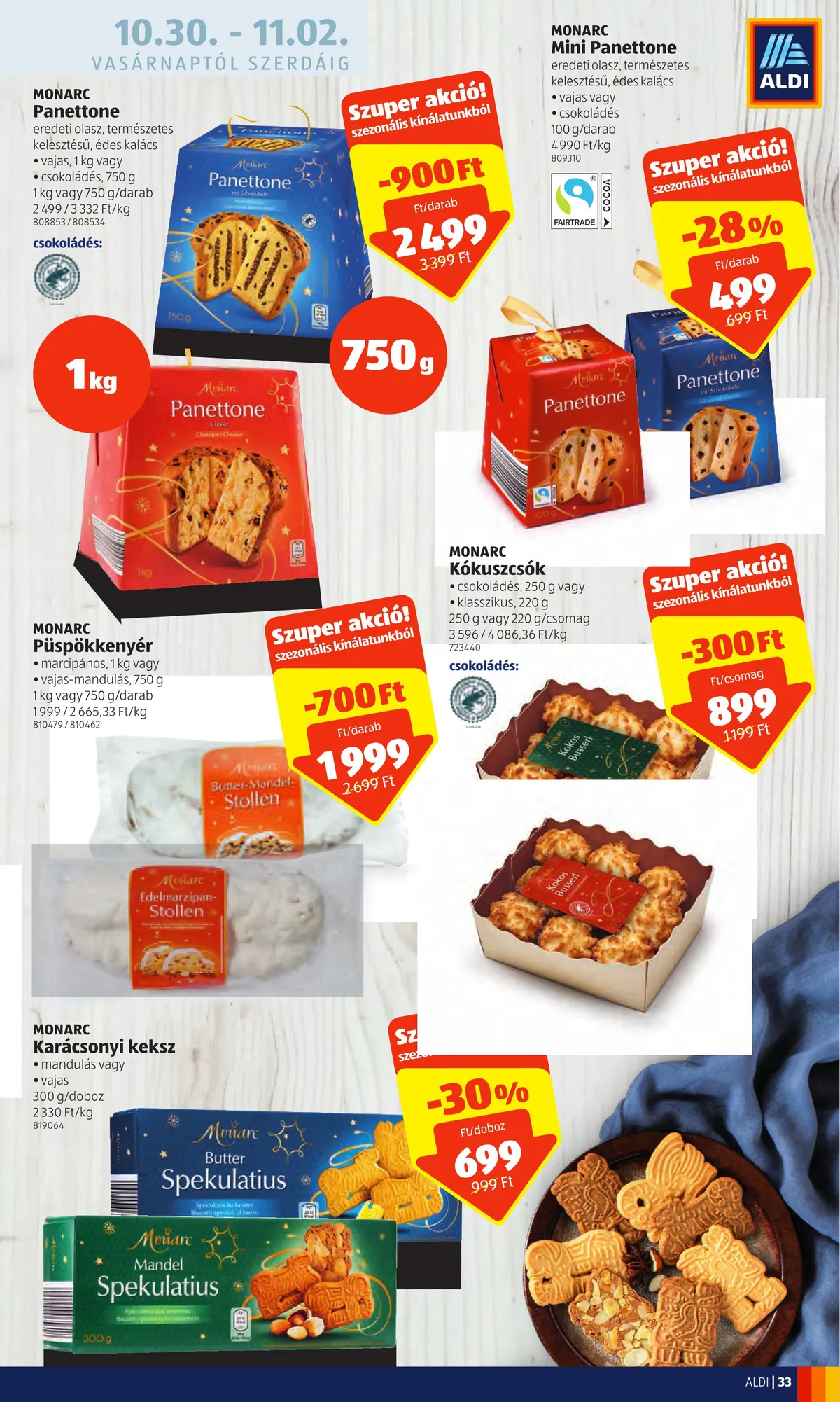 Aldi akciós újság 10.27–11.02 – 33. oldal