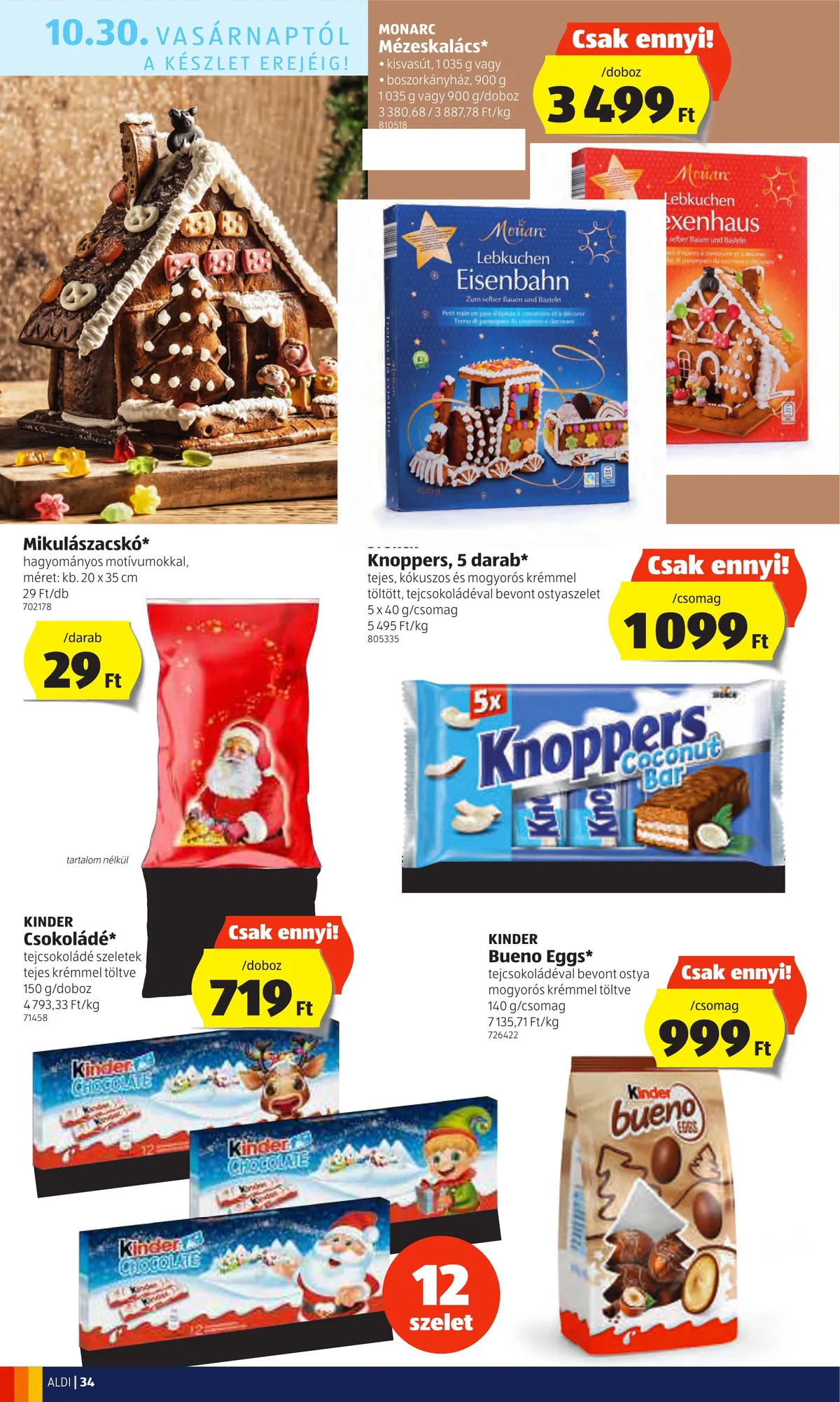 Aldi akciós újság 10.27–11.02 – 34. oldal