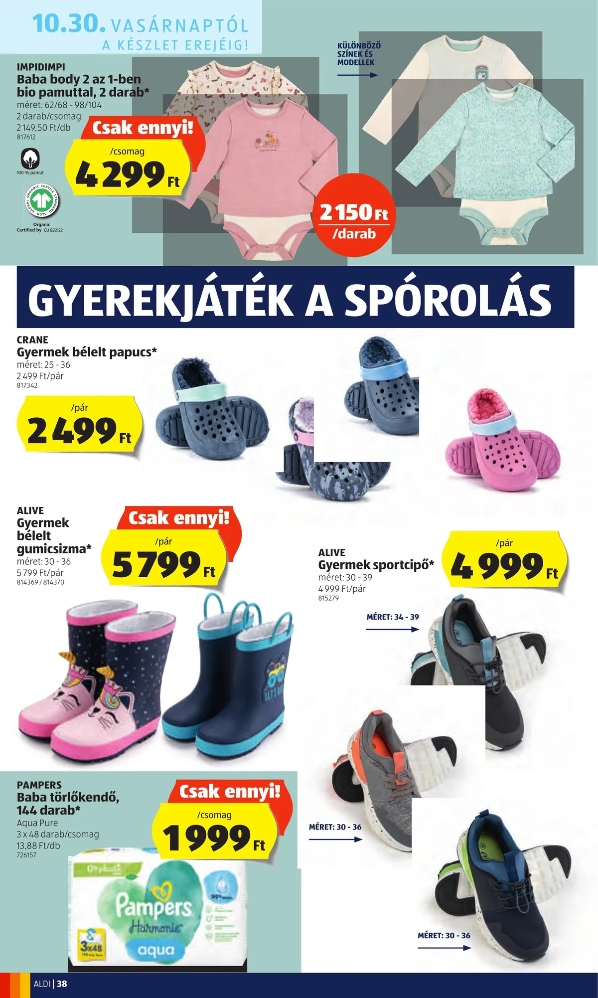 Aldi akciós újság 10.27–11.02 – 38. oldal