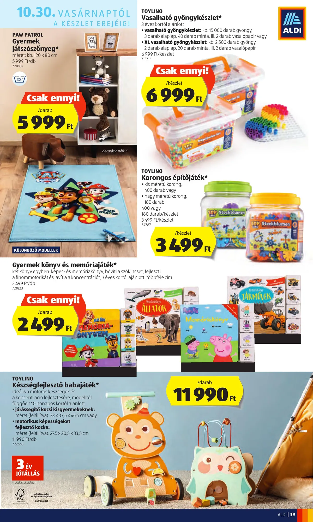 Aldi akciós újság 10.27–11.02 – 39. oldal