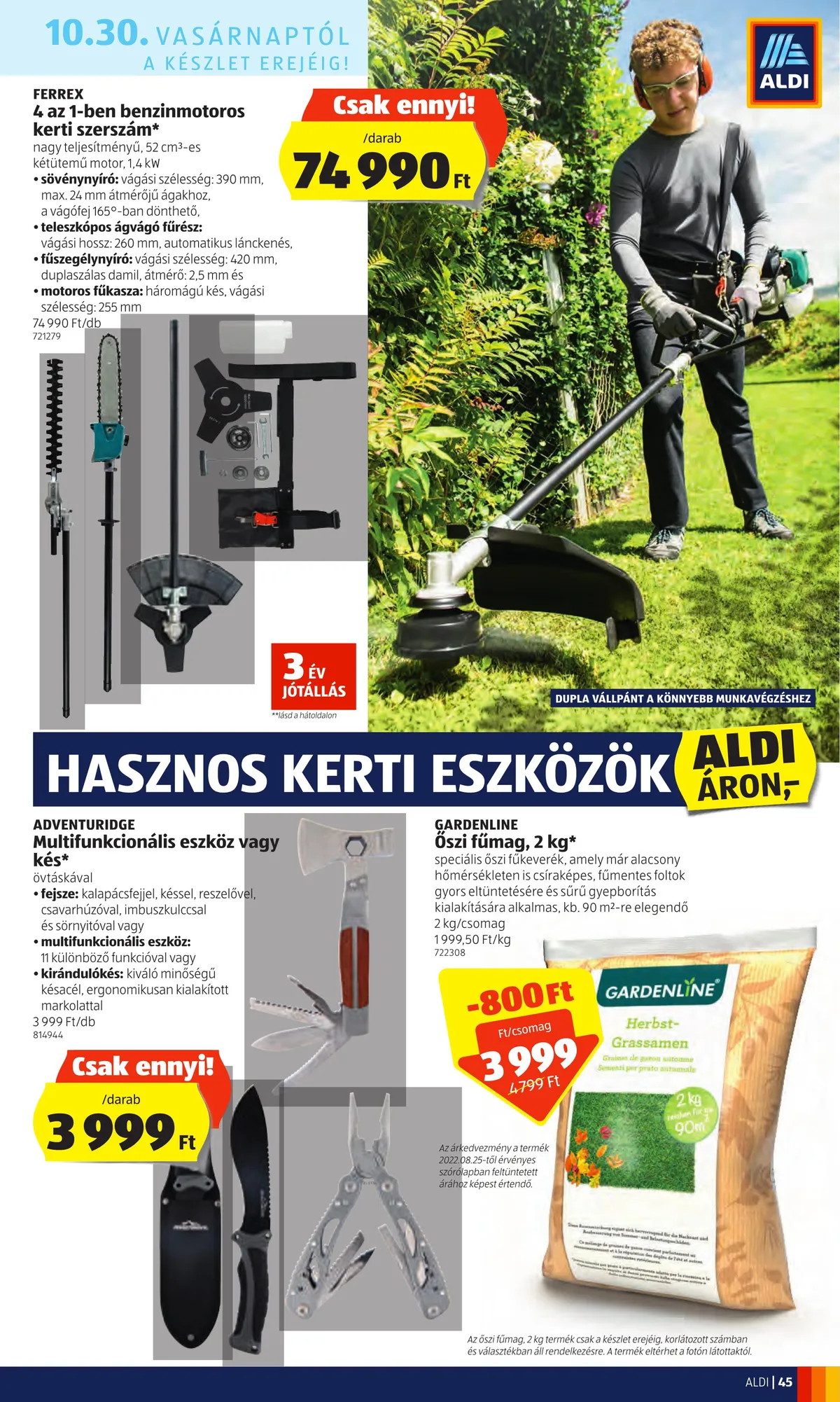 Aldi akciós újság 10.27–11.02 – 45. oldal